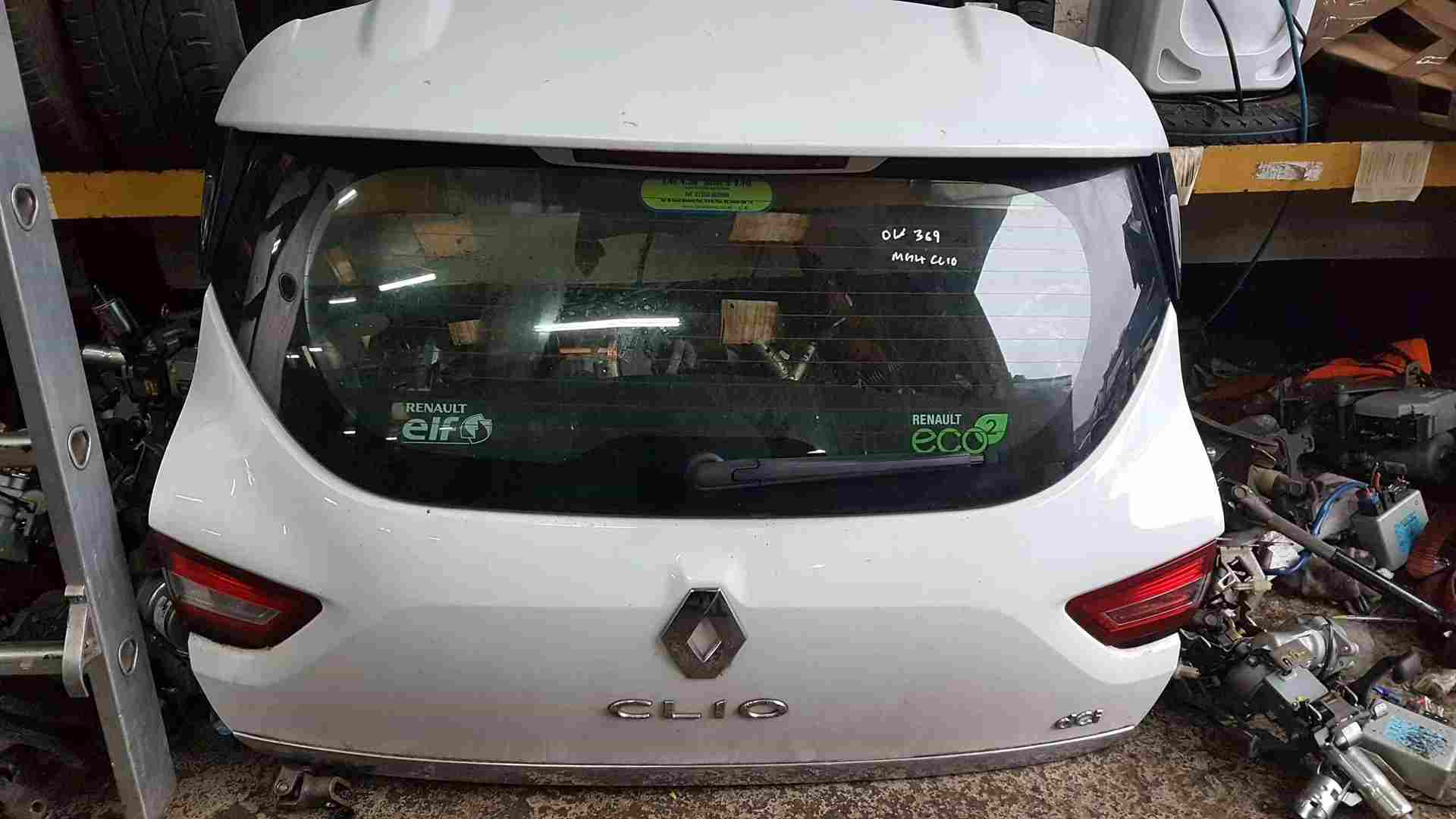 Thumb 2 Renault Clio MK4 2013-2019 Rear Tailgate Boot White Ov369 Silver Strip