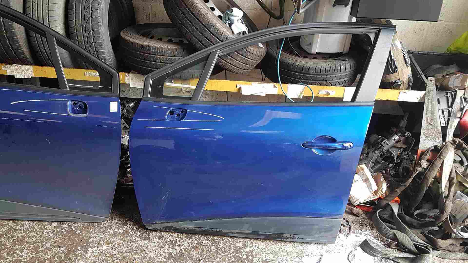 Renault Clio MK4 2016-2019 Passenger NSF Front Door Blue Terqh