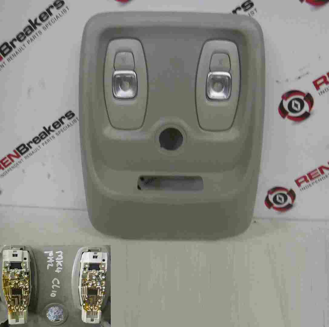Renault Clio MK4 2017-2018 Interior Roof Map Lights + Panel Trim 969801754R