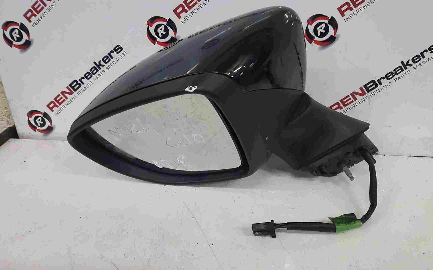 Thumb 3 Renault Clio MK4 2017-2018 Passenger NS Wing Mirror Black Folding 963021438R