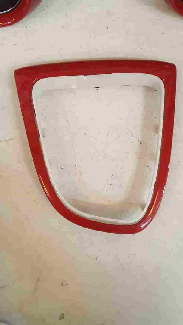 Thumb 2 Renault Clio MK4 2017-2018 Vent Steering Wheel Gear Gaitor Interior Trim RED 