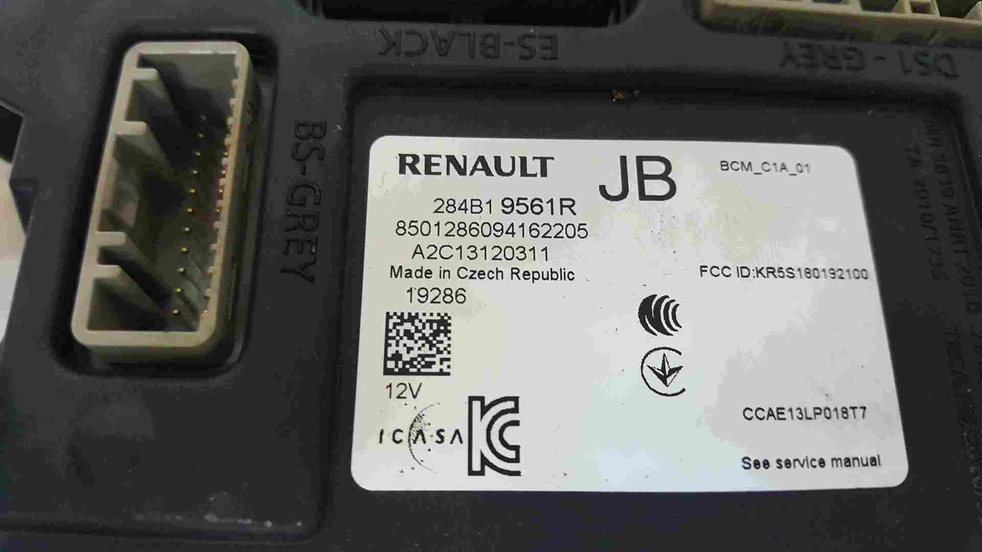 Thumb 2 Renault Clio MK5 2019-2021 Body Control Module BCM 284B19561R