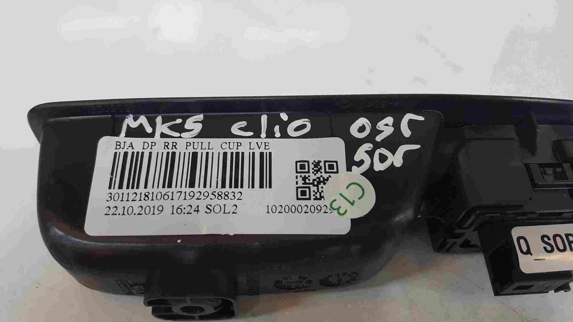 Thumb 5 Renault Clio MK5 2019-2021 Drivers OSR Rear Window Switch + Panel 1020002092R