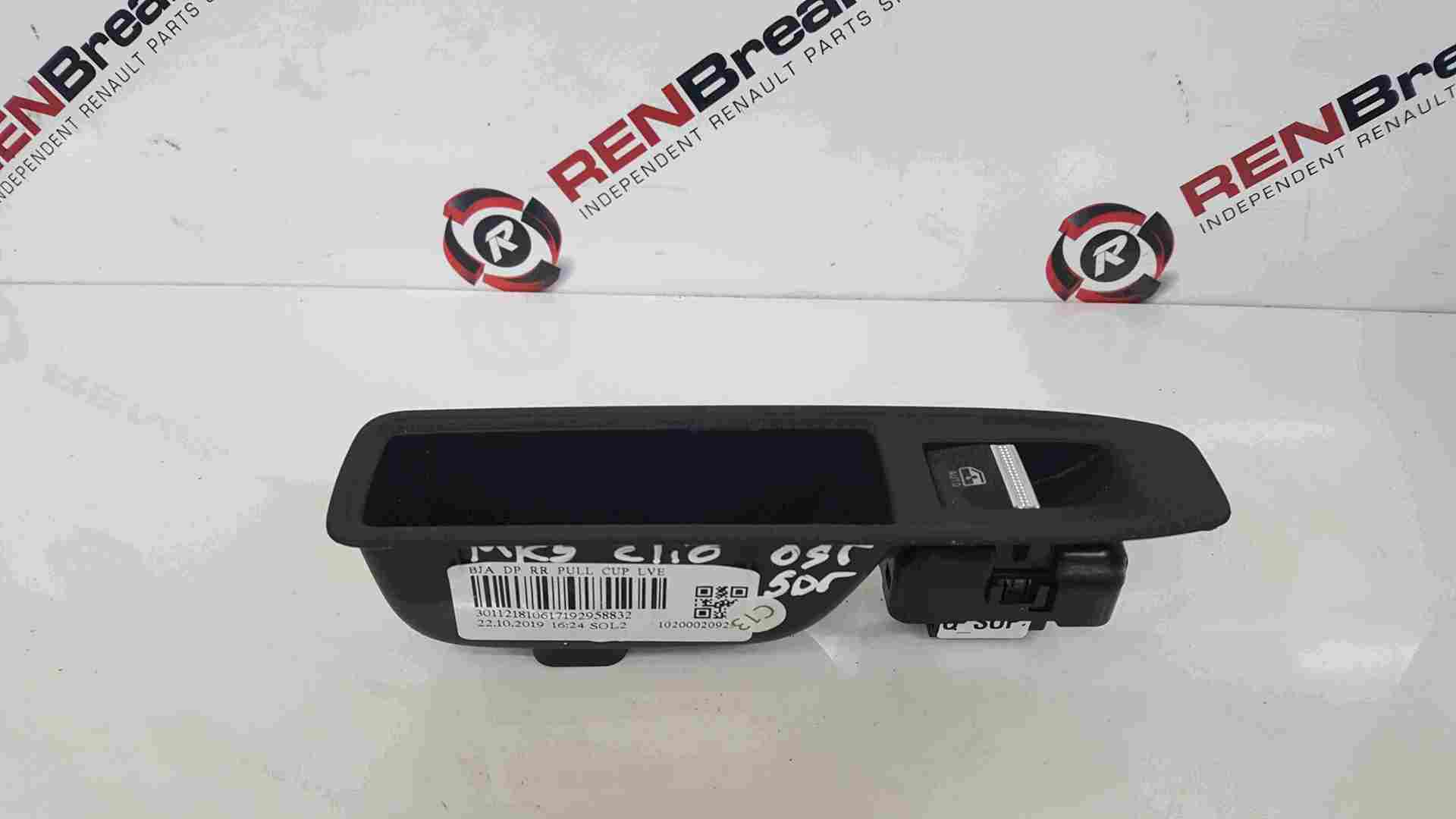 Thumb 3 Renault Clio MK5 2019-2021 Drivers OSR Rear Window Switch + Panel 1020002092R