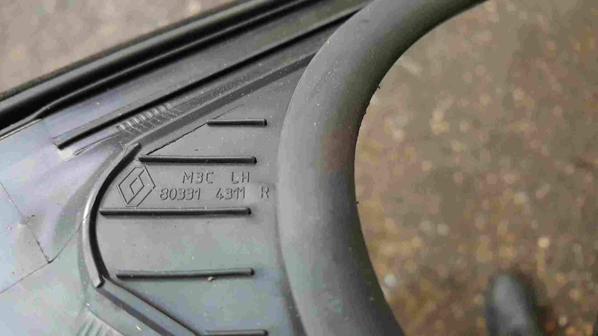 Thumb 2 Renault Clio MK5 2019-2021 Passenger NSF Front Door Rubber Chrome Insert
