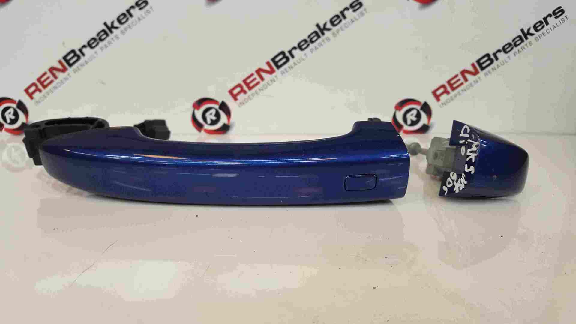 Renault Clio MK5 2019-2021 Passenger NSF Front Exterior Door Handle Blue TERQH