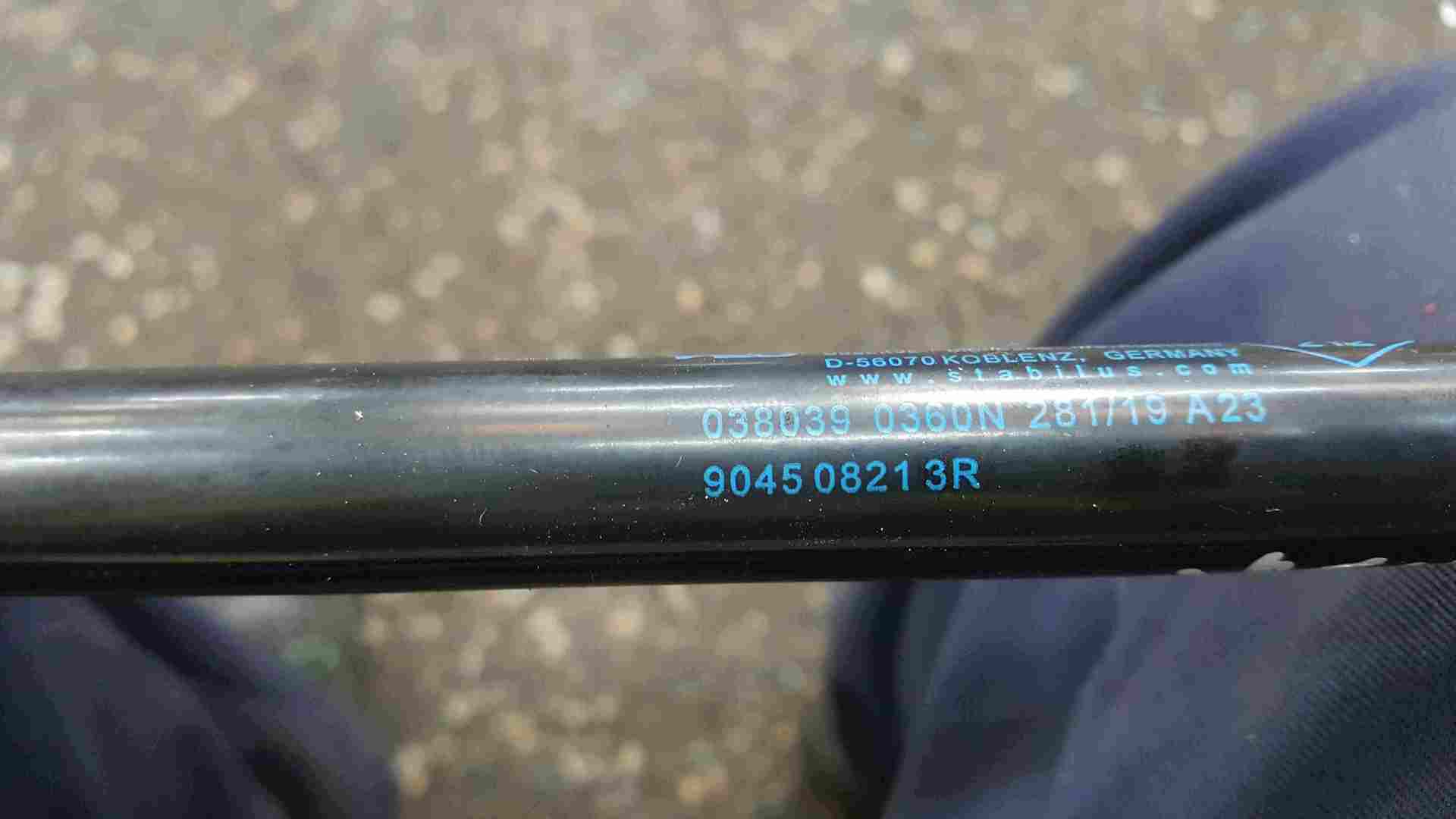 Thumb 2 Renault Clio MK5 2019-2021 Passenger NSR Rear Boot Gas Strut 904508213R