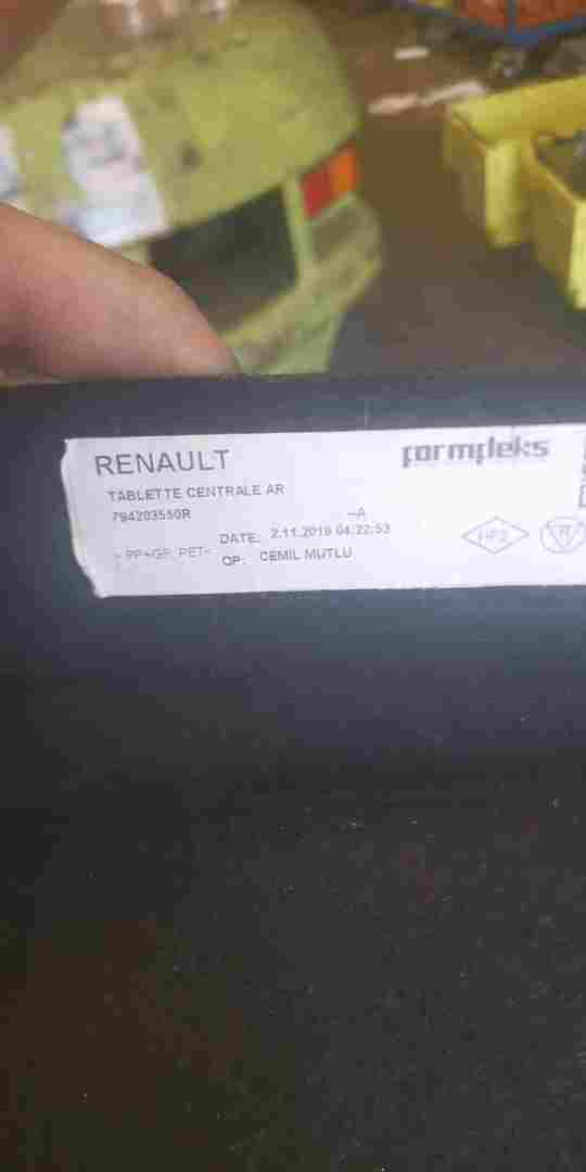 Thumb 3 Renault Clio MK5 2019-2022 Boot Parcel Shelf Black 794203550R