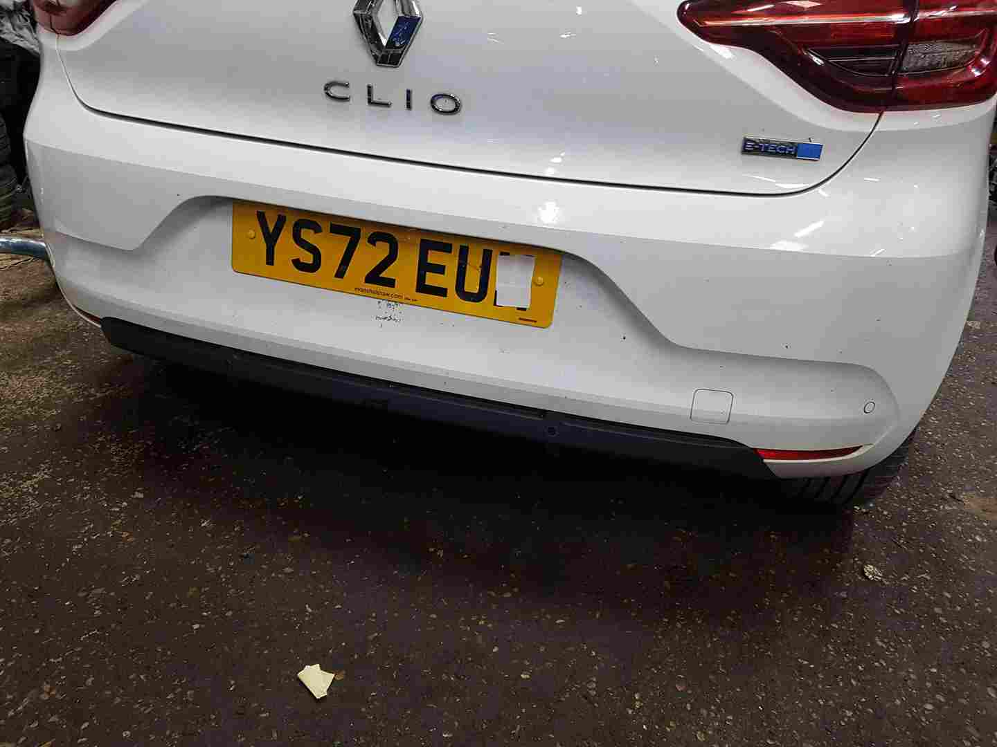 Renault Clio MK5 2019-2023 Rear Bumper White Ov369
