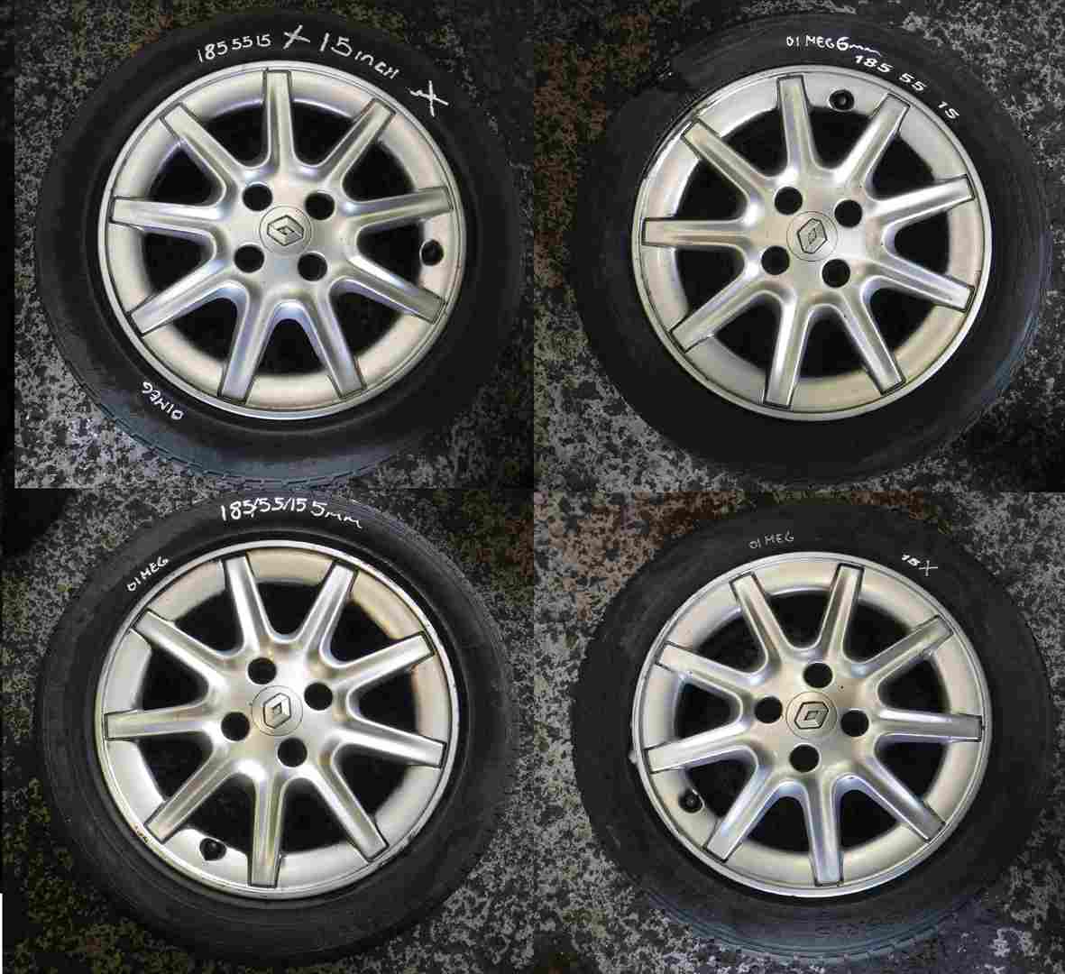 Renault Clio Megane Scenic 1999-2003 Alcyone Alloy Wheel Set 15inch