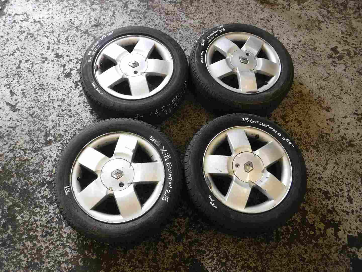 Renault Clio Megane Scenic 1999-2003 Equation Alloy Wheels X4 Set 15inch