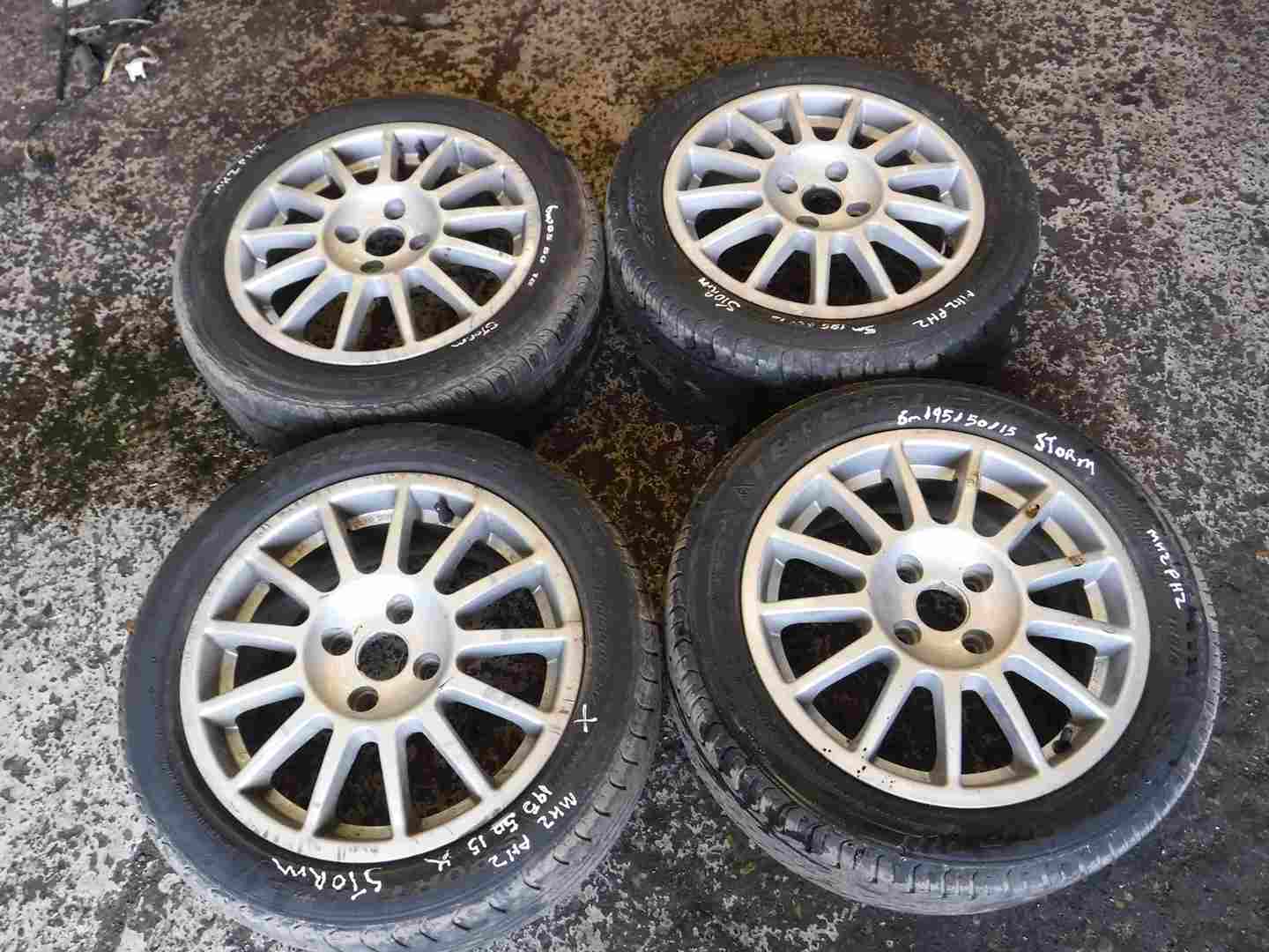 Renault Clio Megane Scenic 1999-2003 Storm Alloy Wheel Set 15inch X4