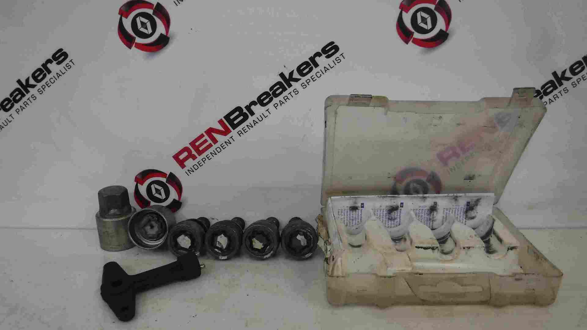 Renault Clio Megane Scenic 2001-2012 Locking Wheel Nuts Set X4 17MM 7711239110