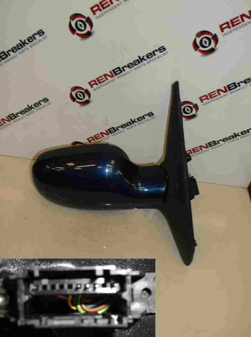 Renault Clio Sport 182 172 2001-2006 Drivers OS Wing Mirror Blue 432