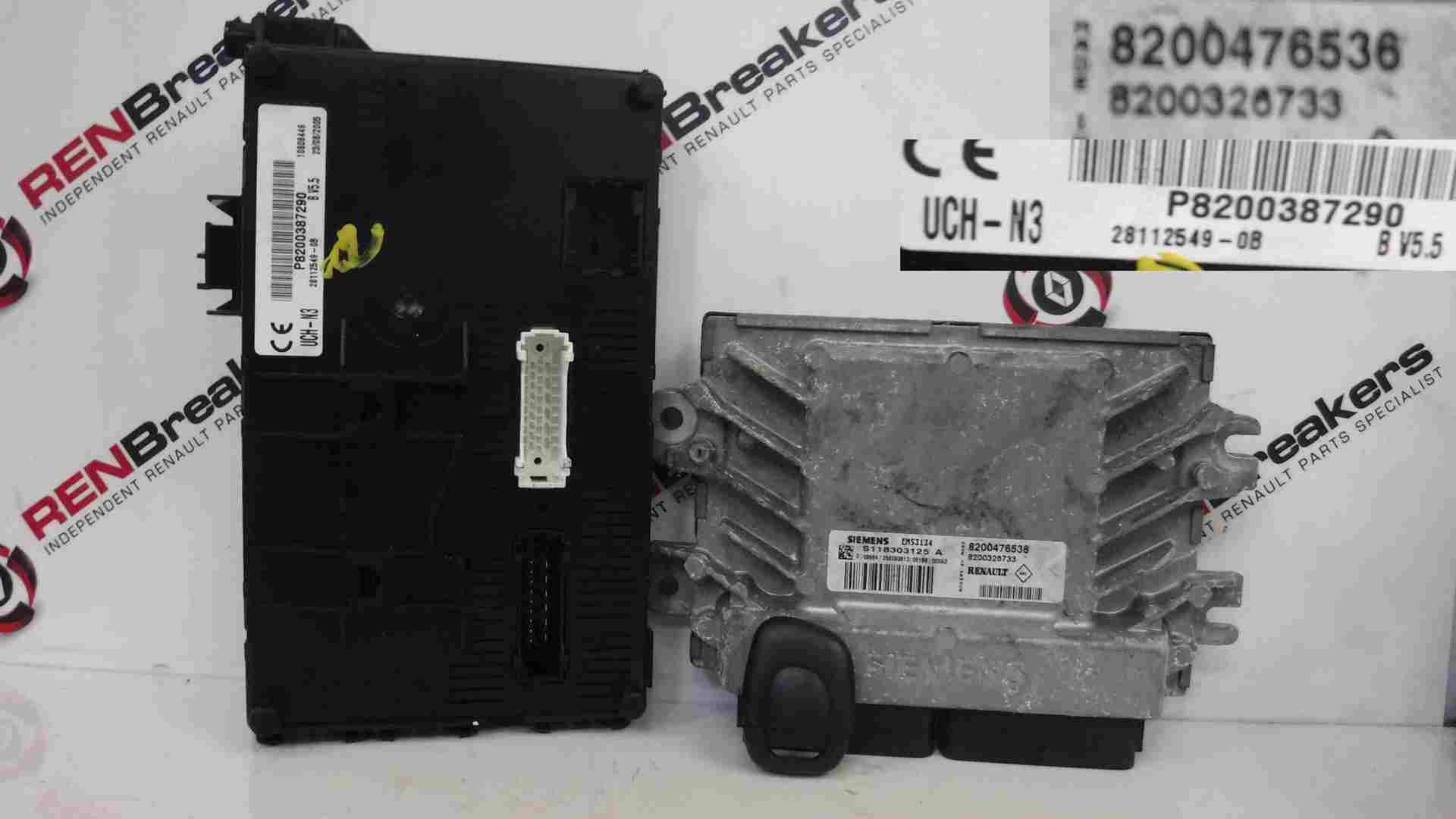 Renault Clio Sport 2001-2006 172 182 2.0 16v ECU Set Kit UCH BCM Immbolizer