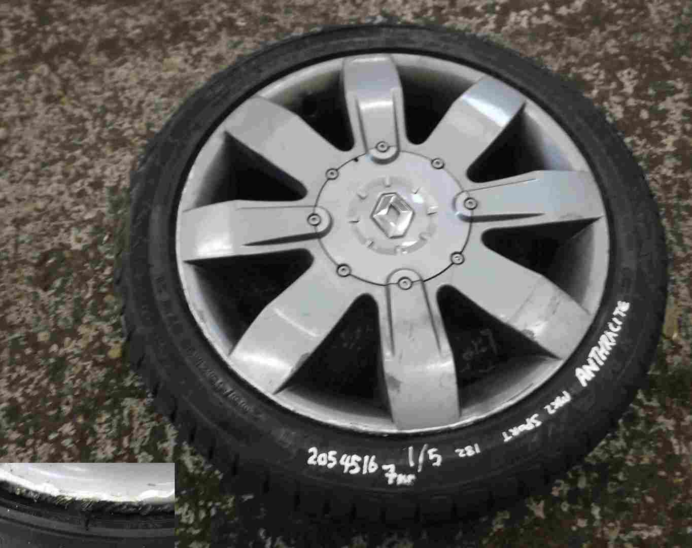 Renault Clio Sport 2001-2006 172 182 Anthracite Alloy Wheel + Tyre 205 45 16 7mm