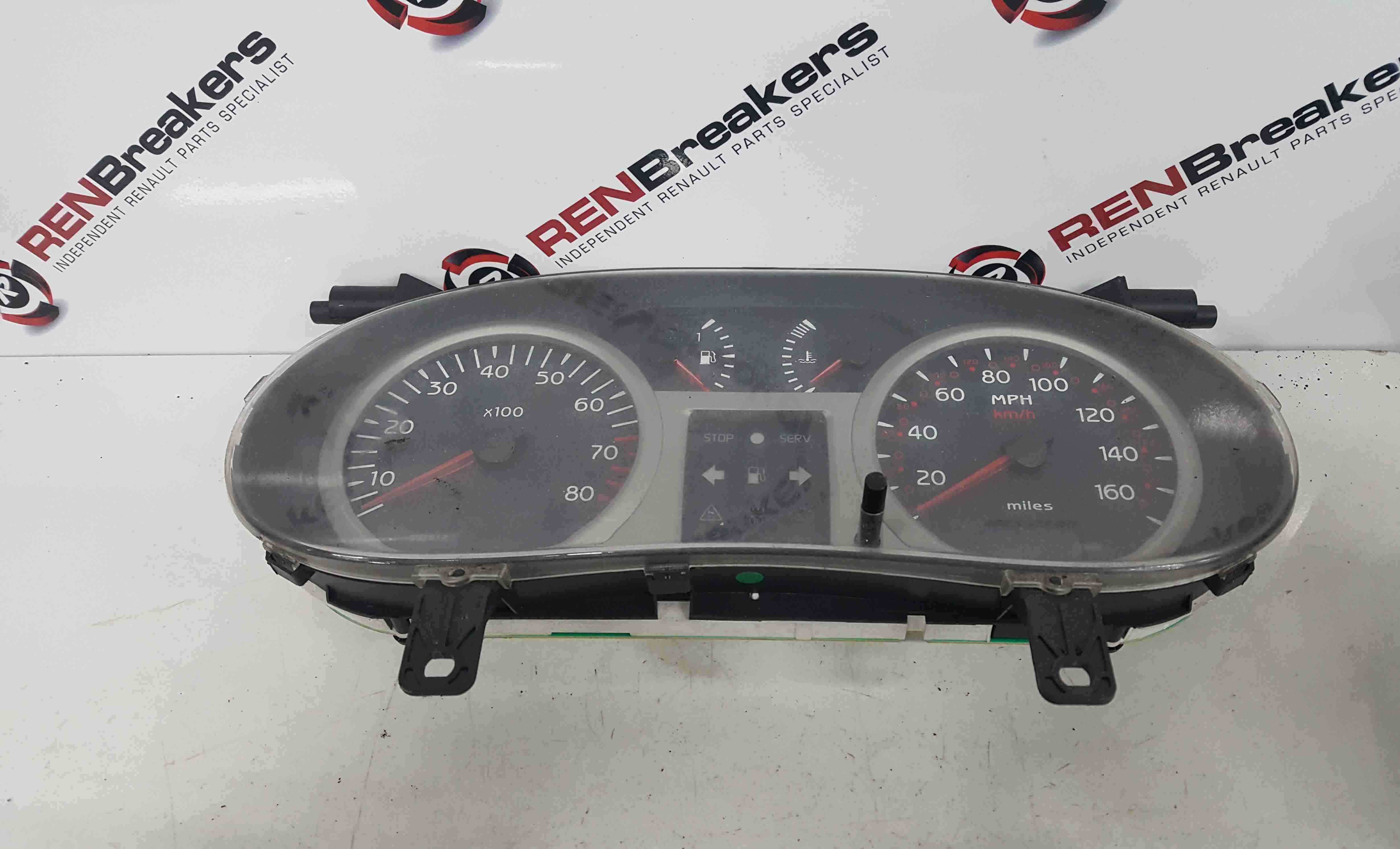 Renault Clio Sport 2001-2006 172 182 Instrument Panel Clocks Speedo 8200059784