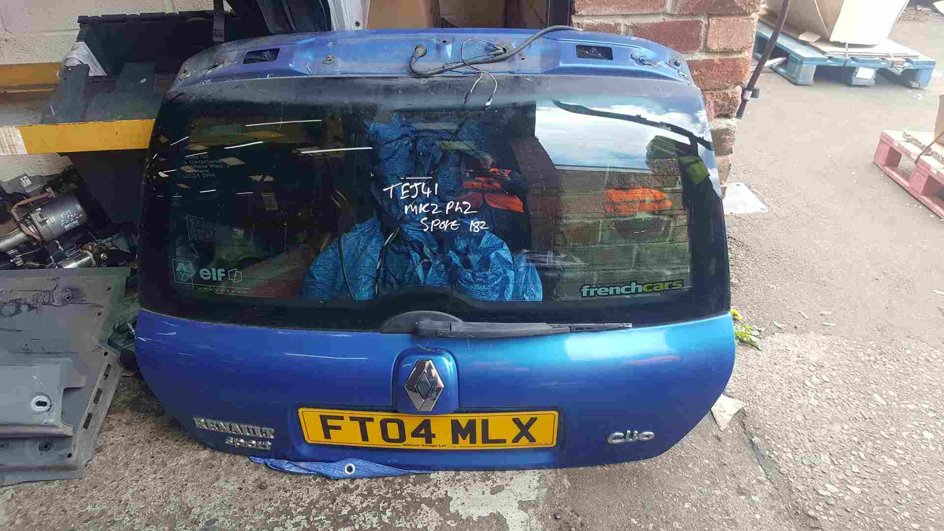 Thumb 7 Renault Clio Sport 2001-2006 172 182 Rear Boot Tailgate Blue Tej41