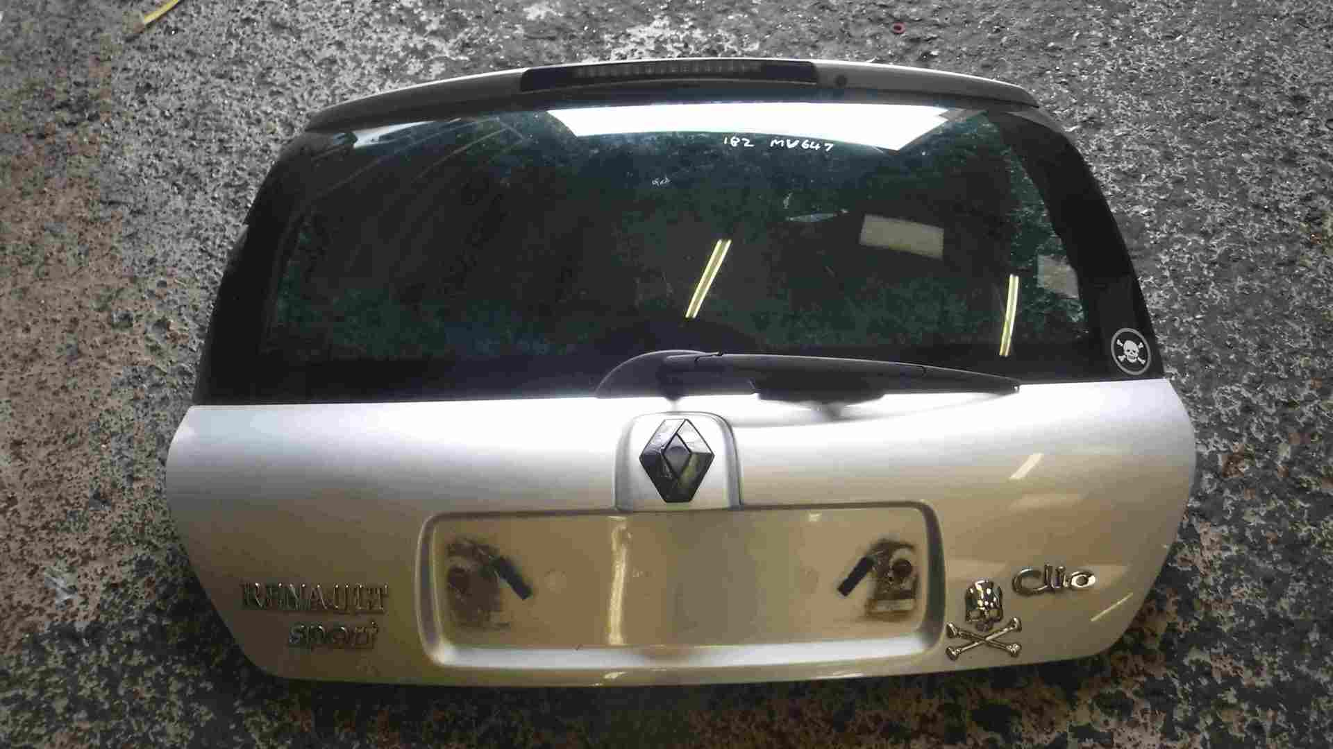 Renault Clio Sport 2001-2006 172 182 Rear Tailgate Boot Silver MV647