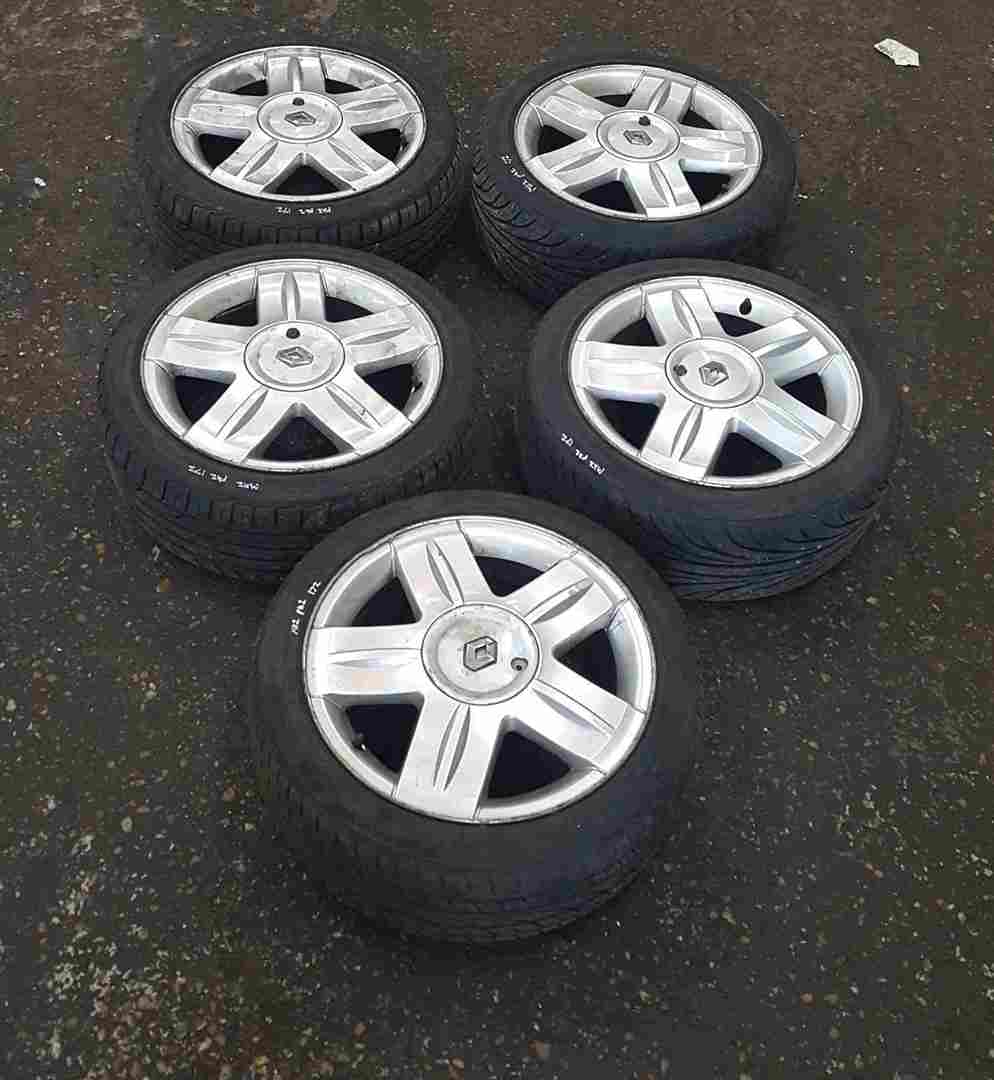 Renault Clio Sport 2001-2006 172 Alloy Wheel Set + Tyres 195 45 16 x5