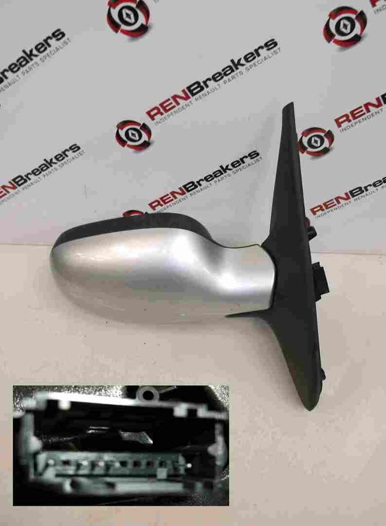 Renault Clio Sport 2001-2006 182 Drivers OS Wing Mirror Silver MV647