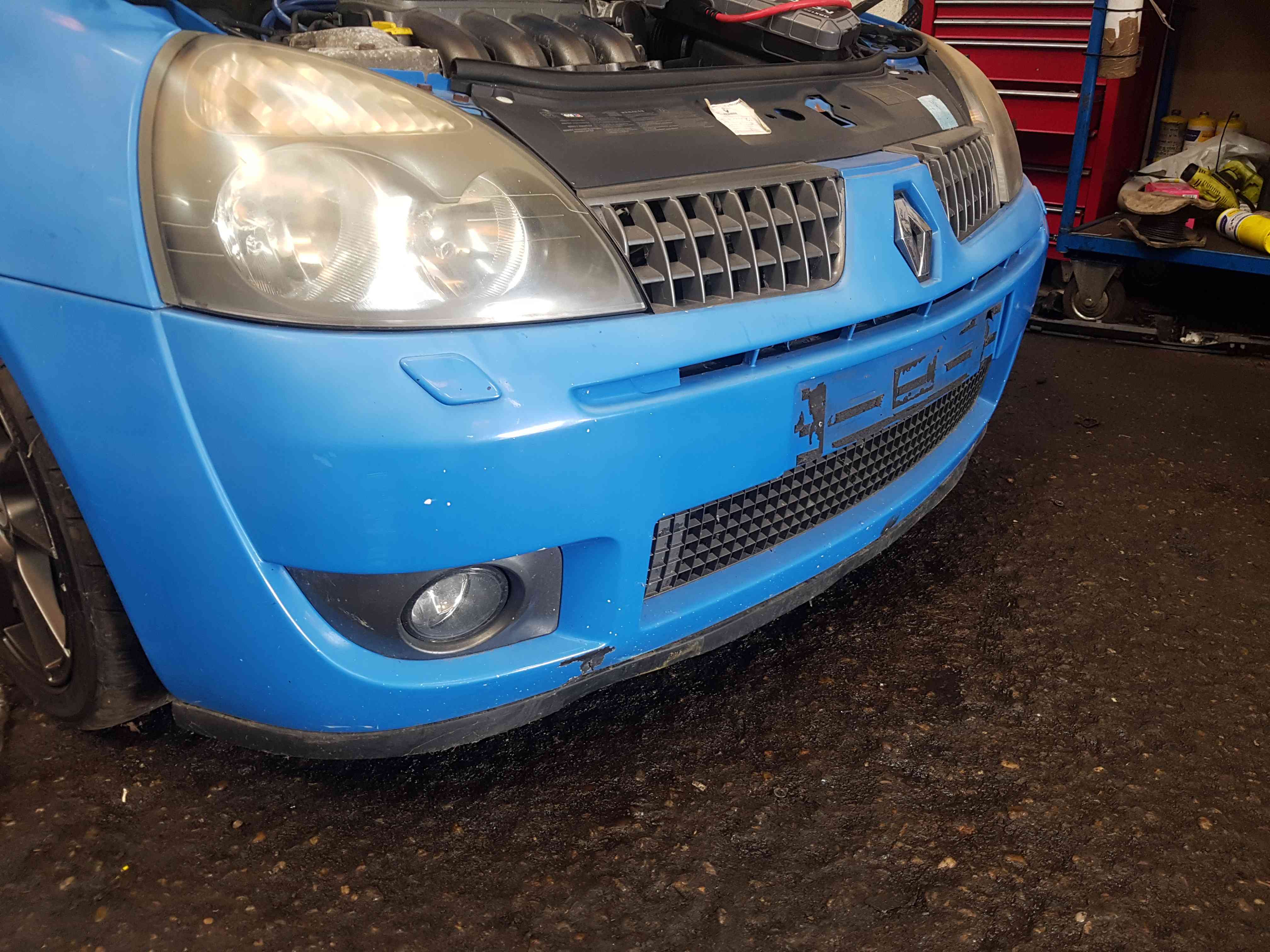 Thumb 3 Renault Clio Sport 2001-2006 Front Bumper + Grill  Blue Oj45