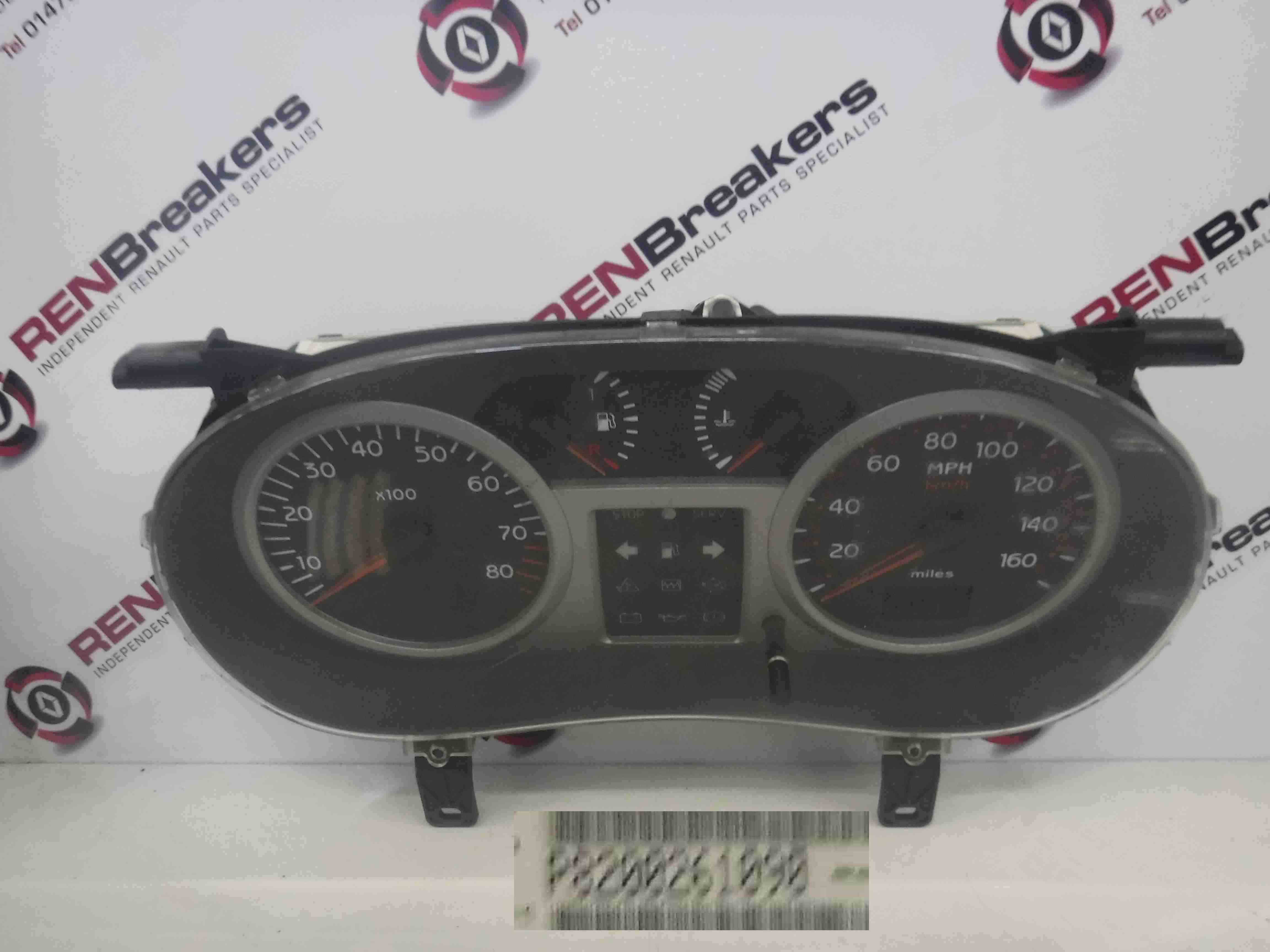 Renault Clio Sport 2001-2006 Instrument Panel Dials Clocks 97K 8200261090