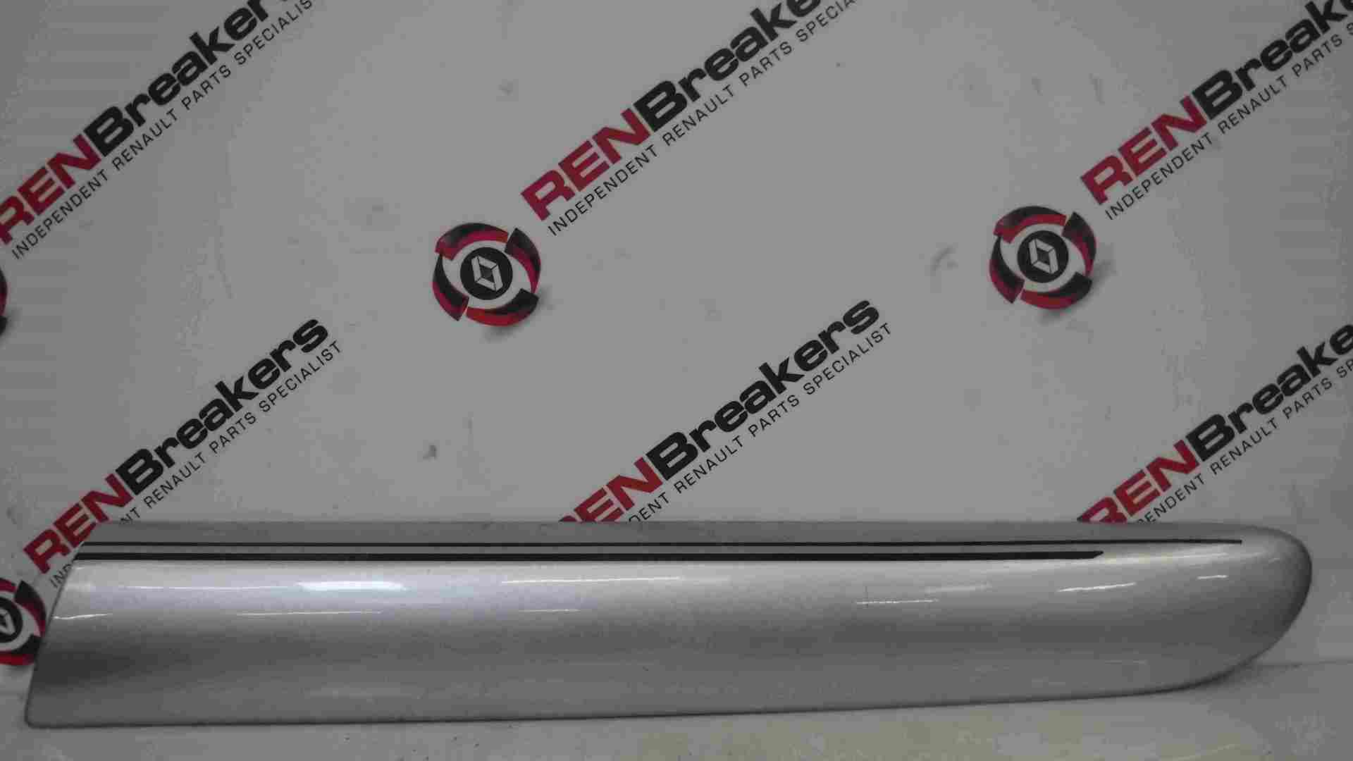 Renault Clio Sport 2001-2006 Passenger NS Rear Door Moulding Trim Silver 647