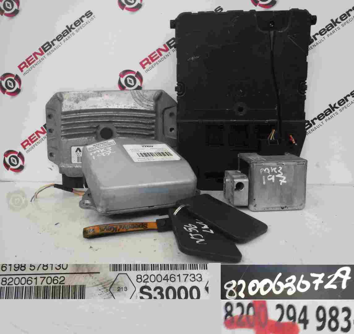 Renault Clio Sport 2005-2009 197 2.0 16v ECU SET BCM Steering ECU + 2 Key Cards