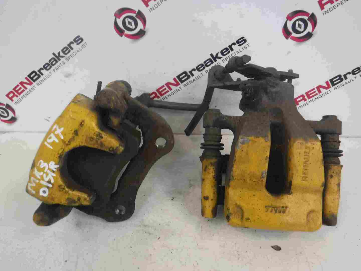 Renault Clio Sport 2005-2009 197 200 Rear Brake Calipers Yellow Pair