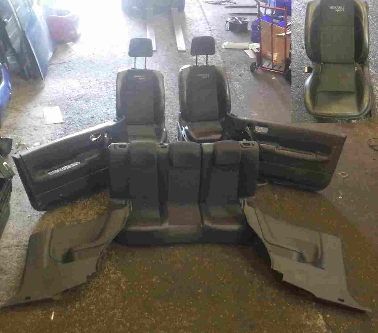 Renault Clio Sport 2005-2012 197 200 Interior Set Half Leather Seats Cards
