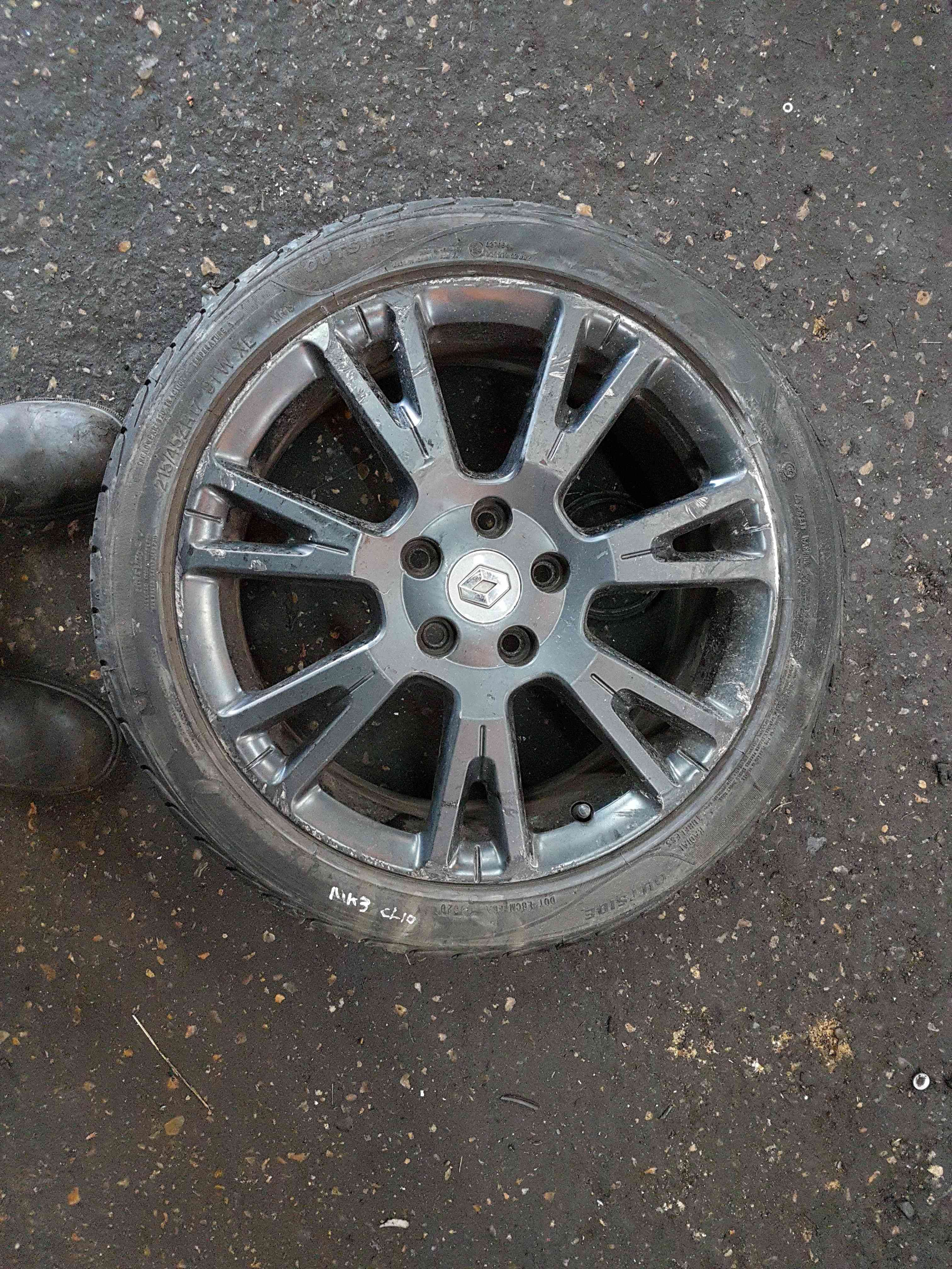 Thumb 2 Renault Clio Sport 2005-2012 197 200 Matt Black Alloy Wheel 17Inch 2/5