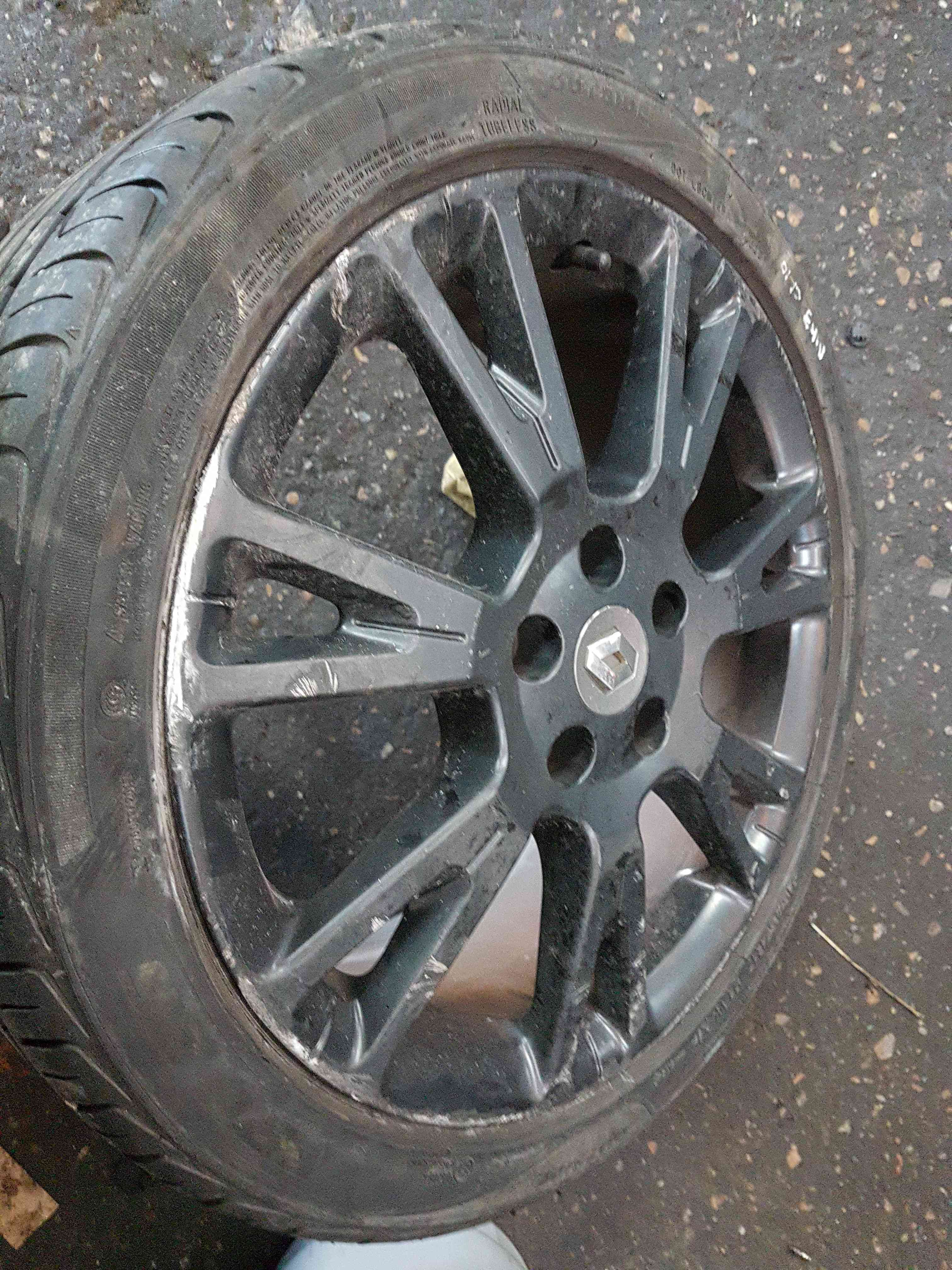 Thumb 12 Renault Clio Sport 2005-2012 197 200 Matt Black Alloy Wheel 17Inch 2/5