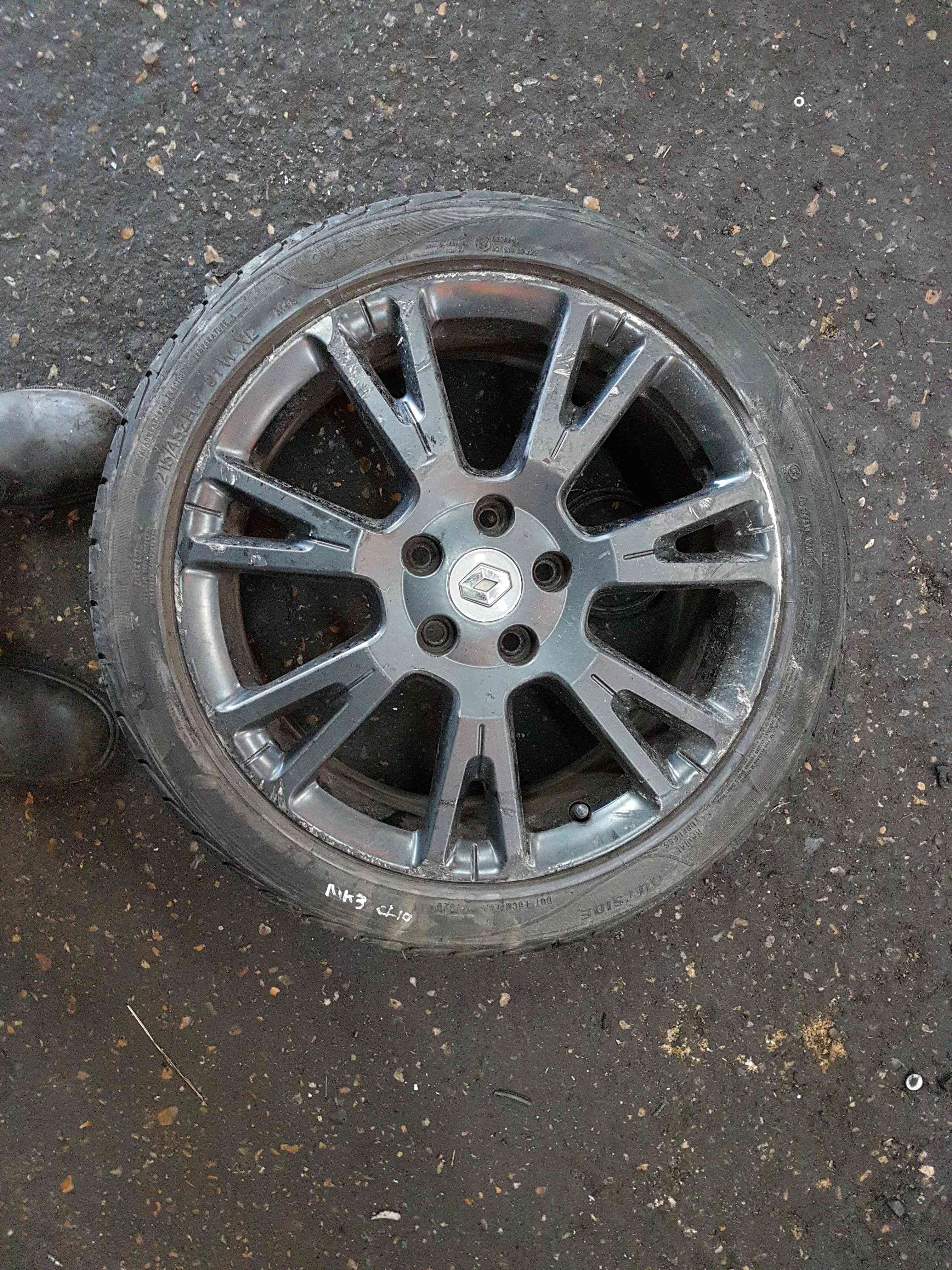 Thumb 3 Renault Clio Sport 2005-2012 197 200 Matt Black Alloy Wheel 17Inch 2/5
