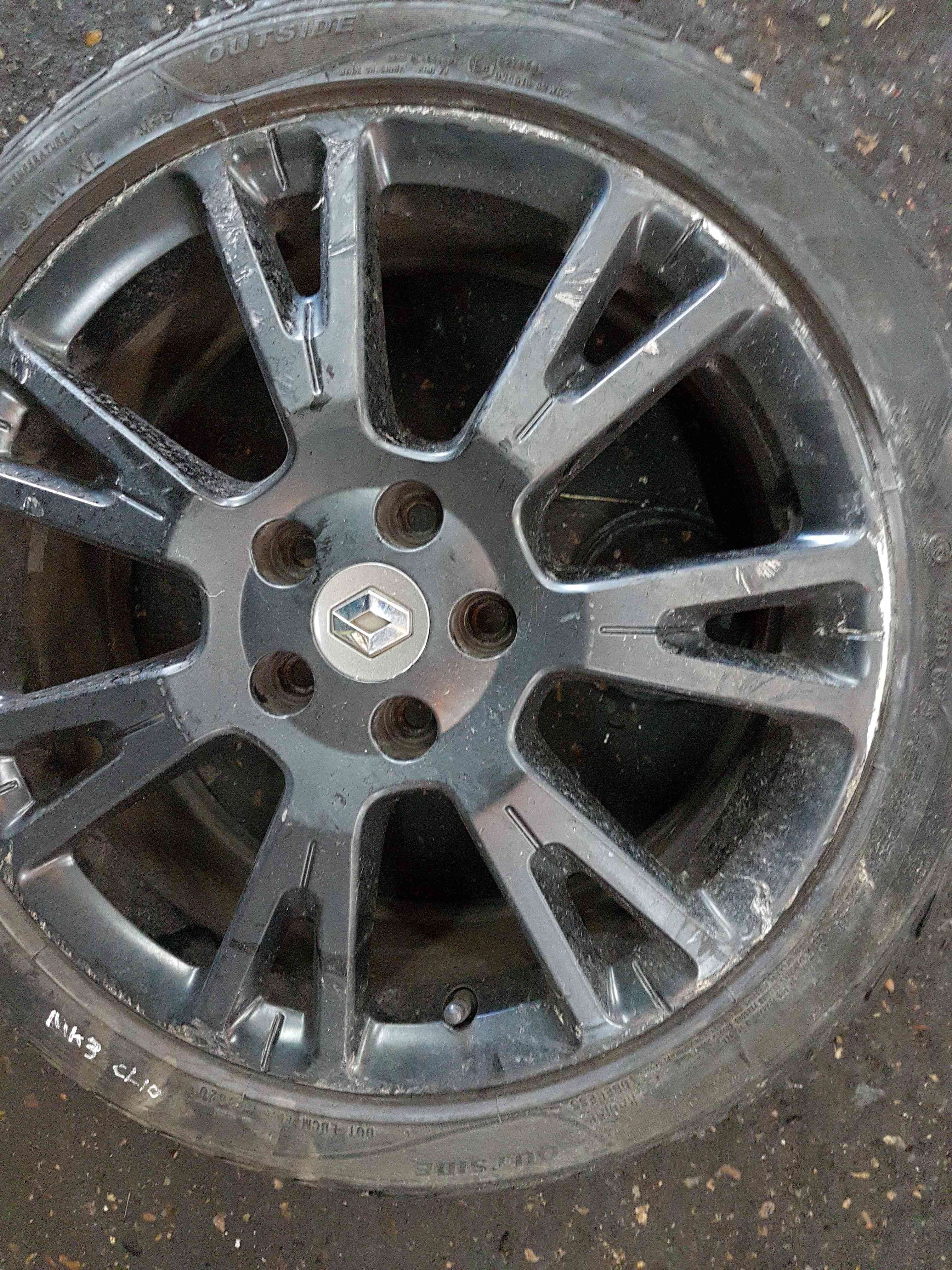 Thumb 5 Renault Clio Sport 2005-2012 197 200 Matt Black Alloy Wheel 17Inch 2/5