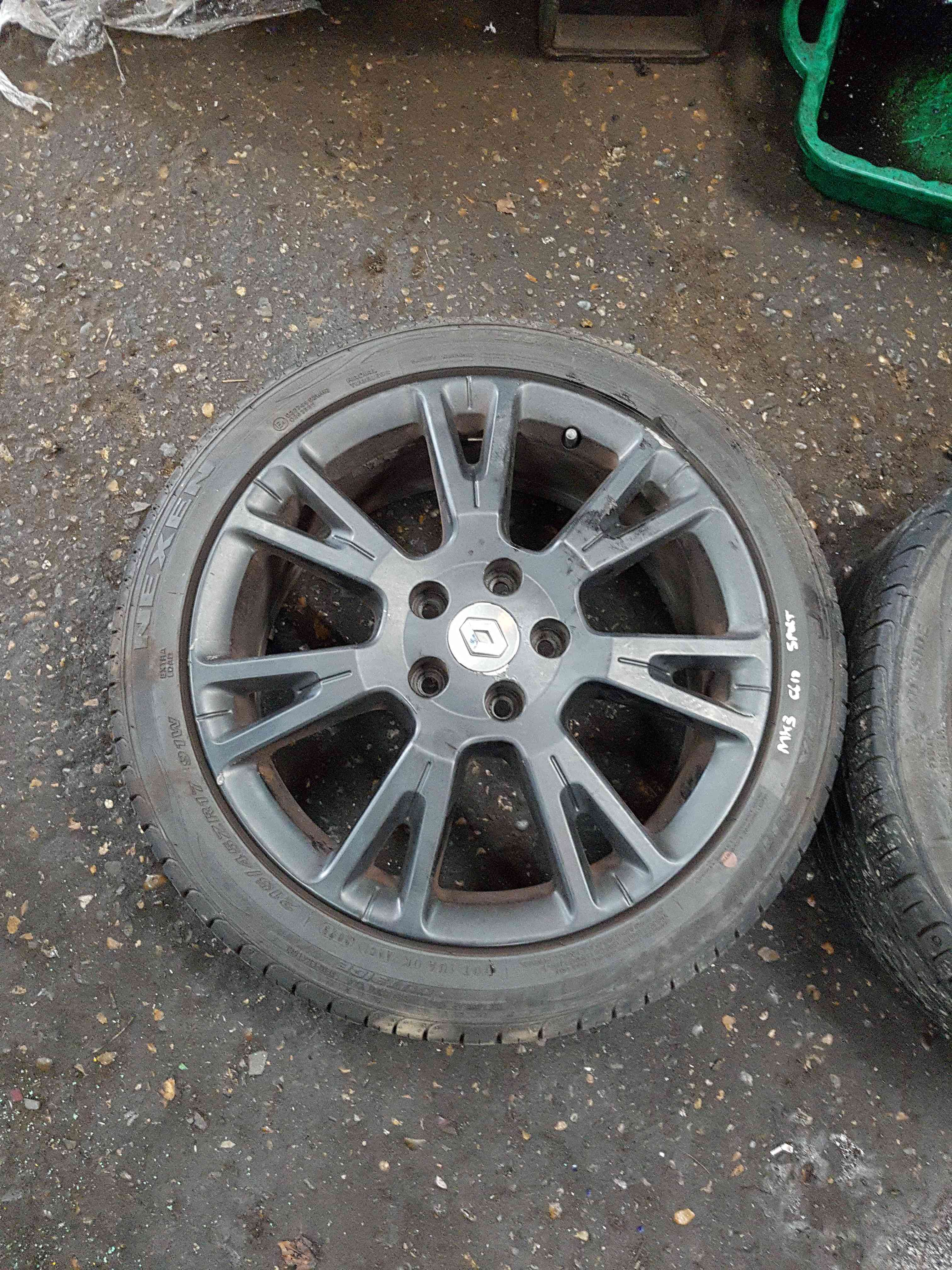 Thumb 2 Renault Clio Sport 2005-2012 197 200 Matt Black Alloy Wheel 17Inch 4/5