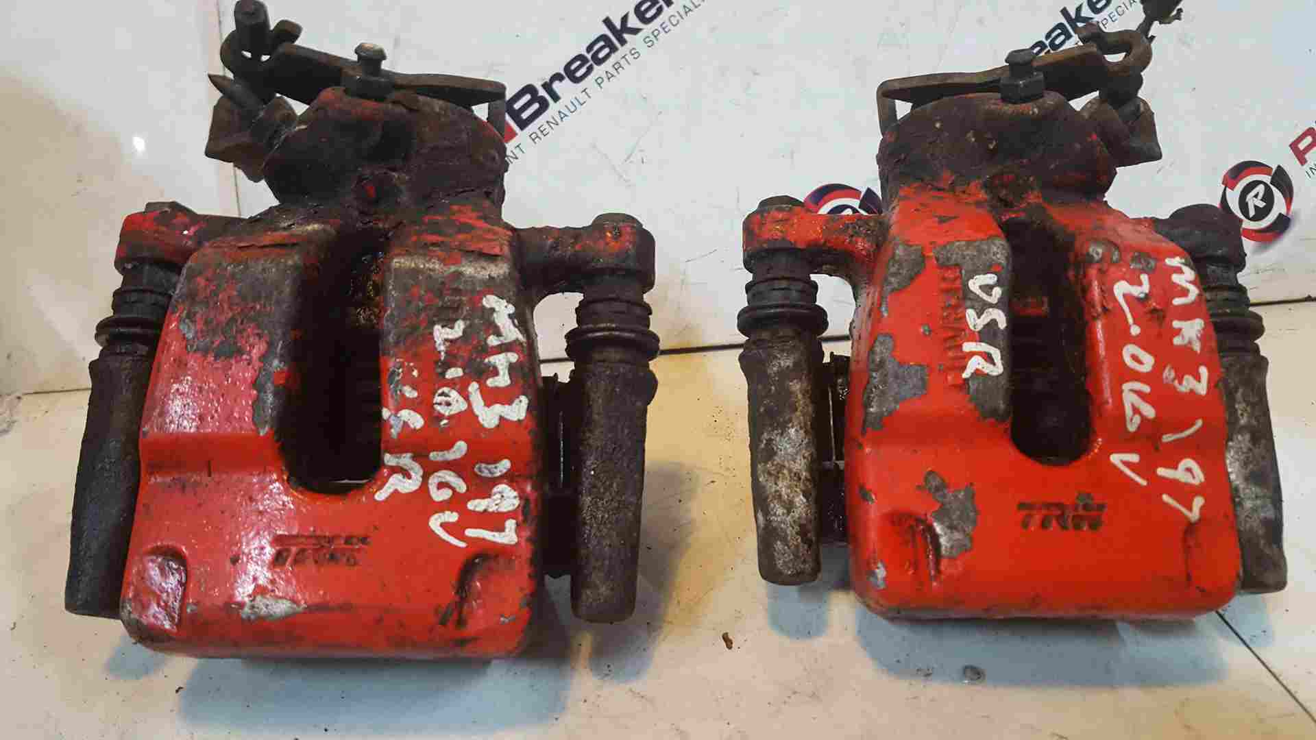 Renault Clio Sport 2005-2012 197 200 Rear RED Brake Calipers SET Pair OSR NSR