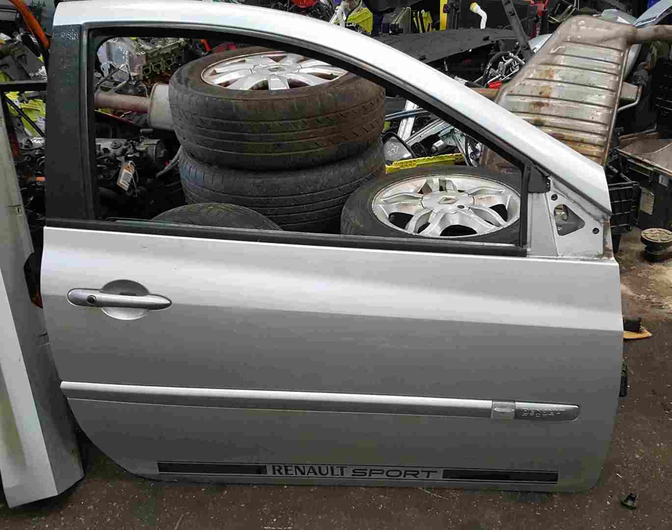 Renault Clio Sport 2009-2012 200 Drivers OSF Front Door Silver TED69