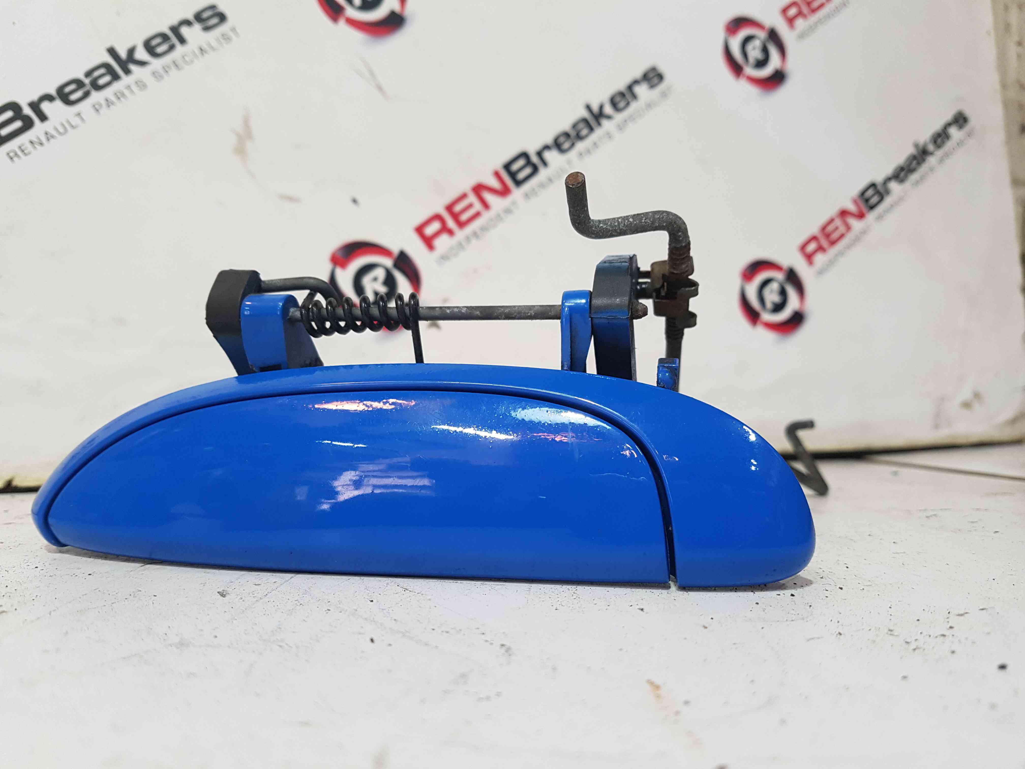 Renault Clio Sport MK2 2001-2006  182 Passenger OSF Front Door Handle Blue Oj45