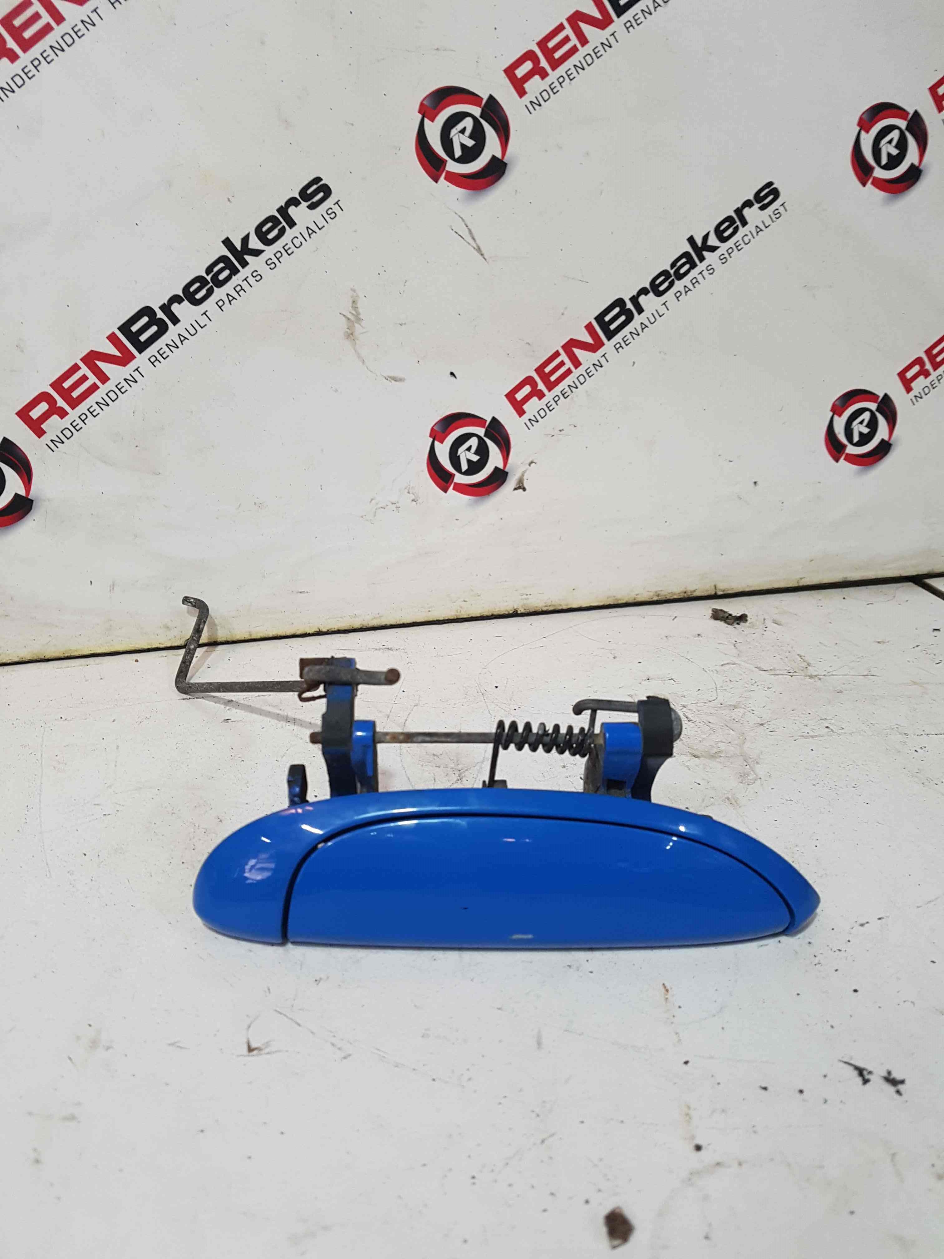Renault Clio Sport MK2 2001-2006 172 182 Drivers OSF Front Door Handle Blue Oj45