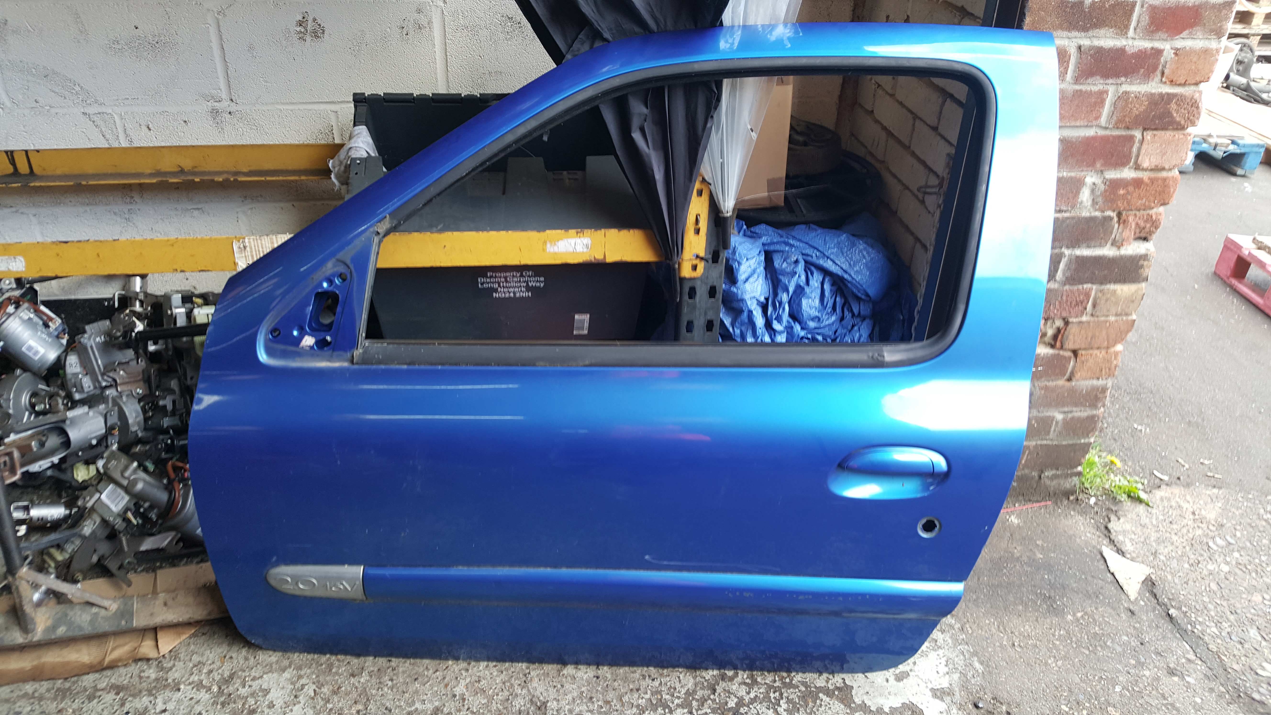 Renault Clio Sport MK2 2001-2006 172 182 Passenger NSF Front Door Blue Tej41
