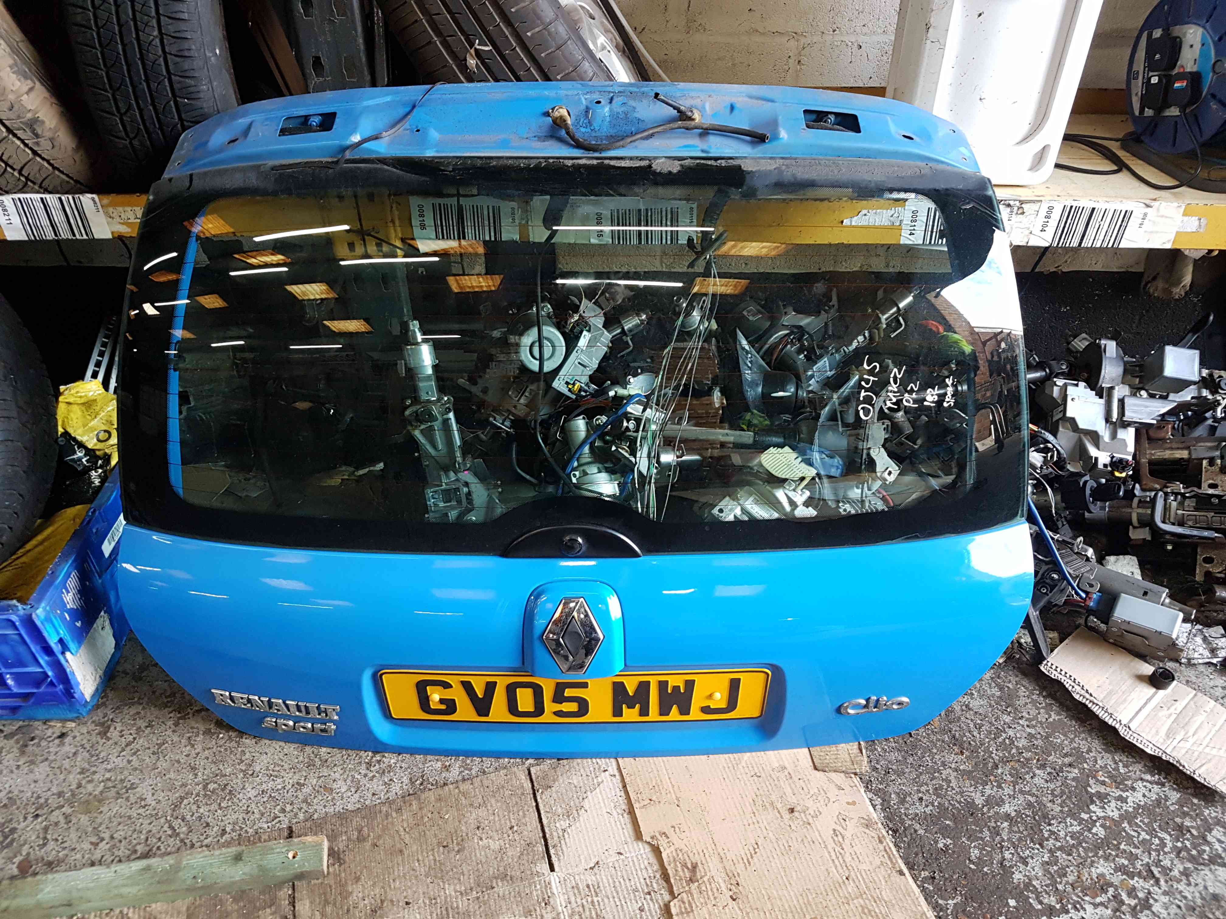 Renault Clio Sport MK2 2001-2006 172 182 Rear Boot Tailgate Blue Oj45