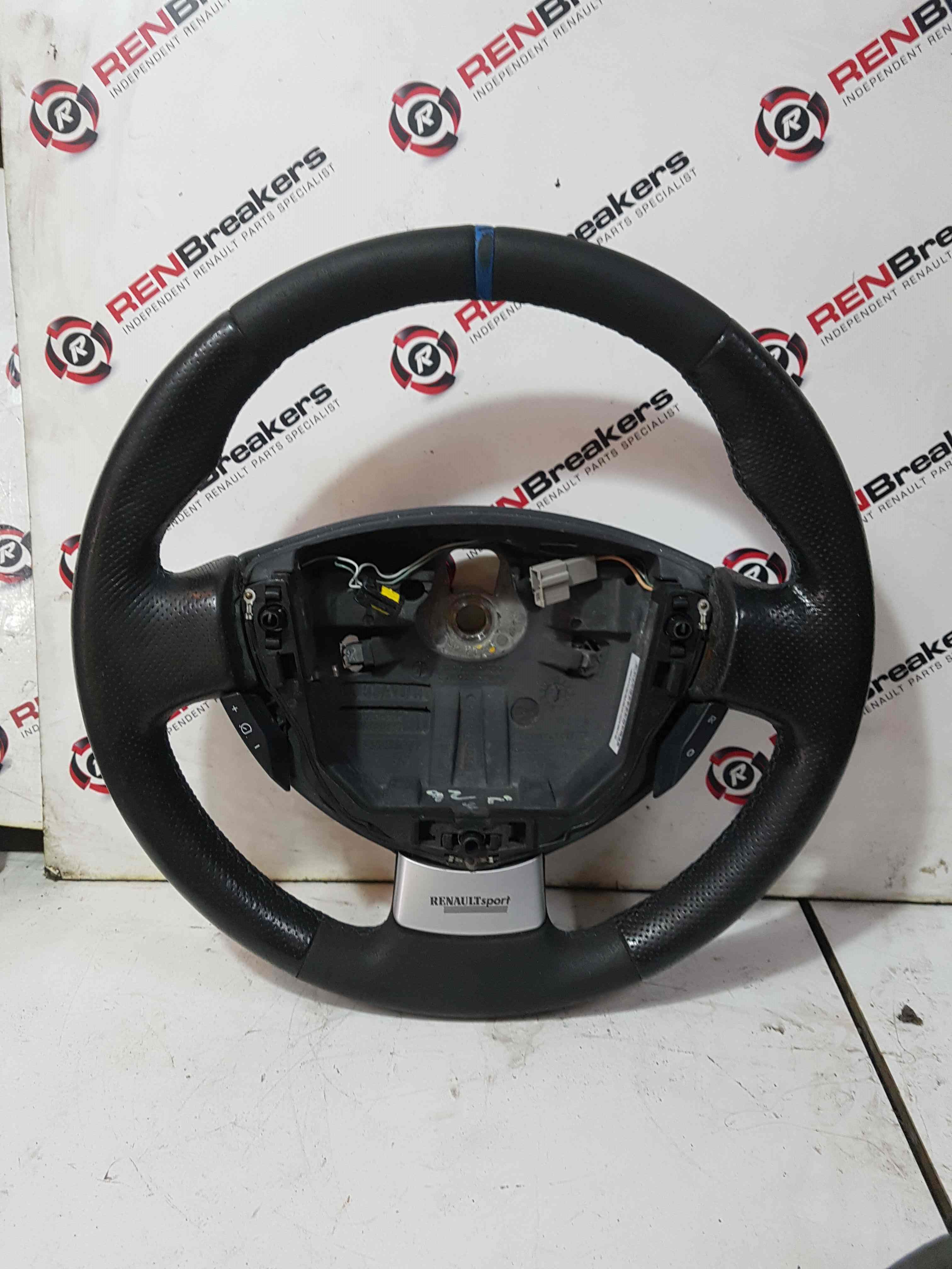Thumb 3 Renault Clio Sport MK2 2001-2006 172 182 Steering Wheel Blue Trim 8200151214