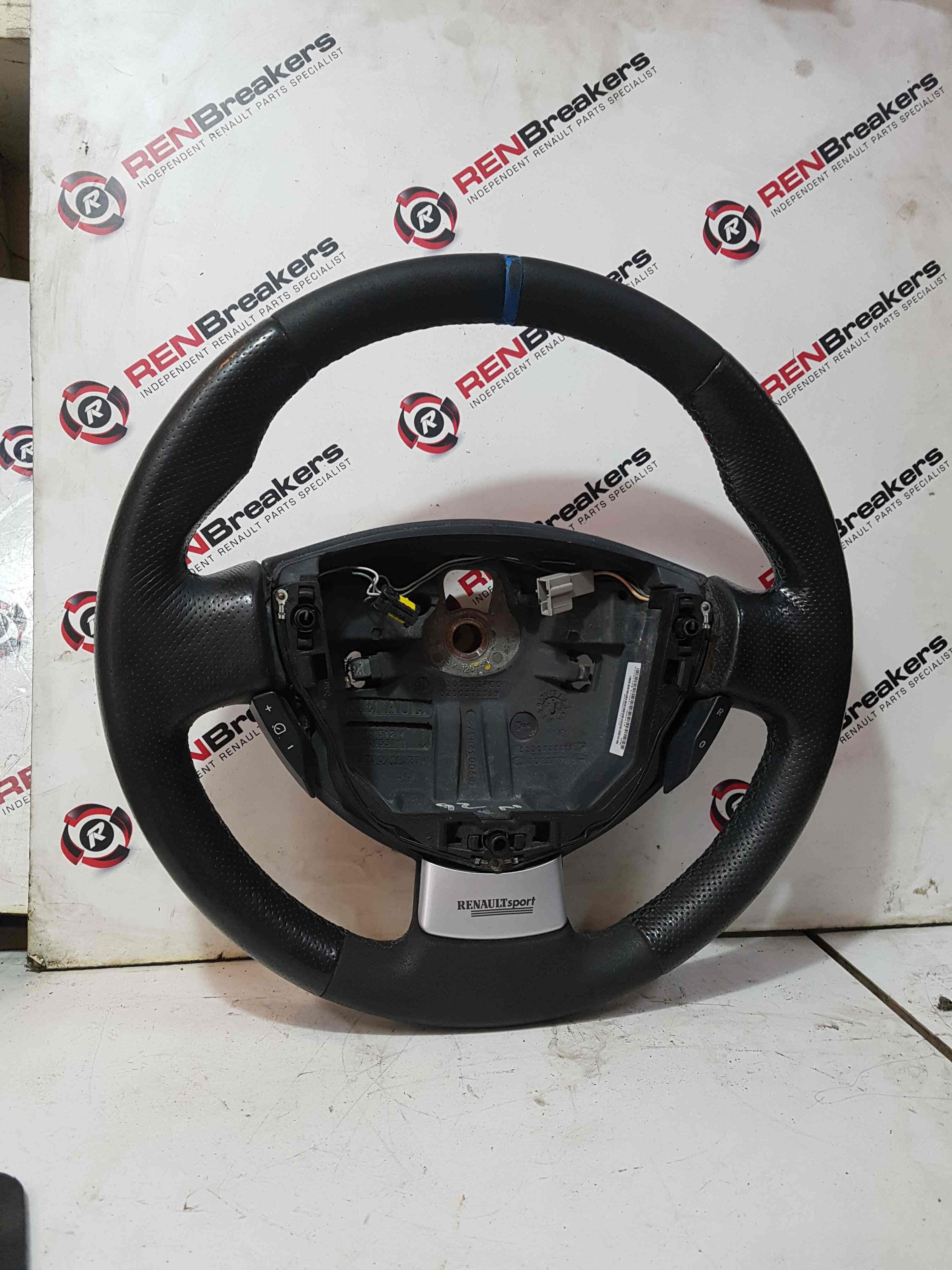 Thumb 4 Renault Clio Sport MK2 2001-2006 172 182 Steering Wheel Blue Trim 8200151214
