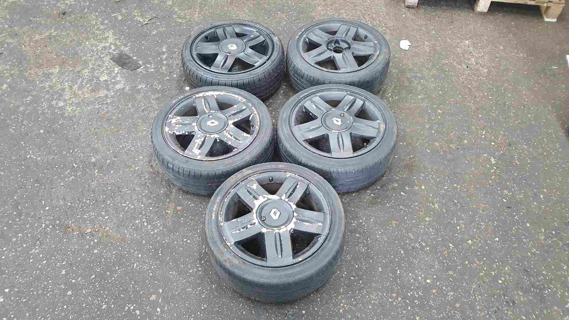 Renault Clio Sport MK2 2001-2006 Black Alloy Wheels X5 195 45 16 16inch