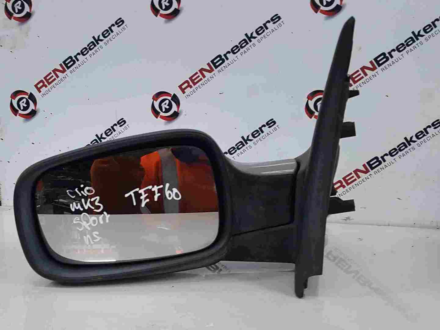 Thumb 4 Renault Clio Sport MK3 2005-2009 Passenger NS Wing Mirror Silver TEF60