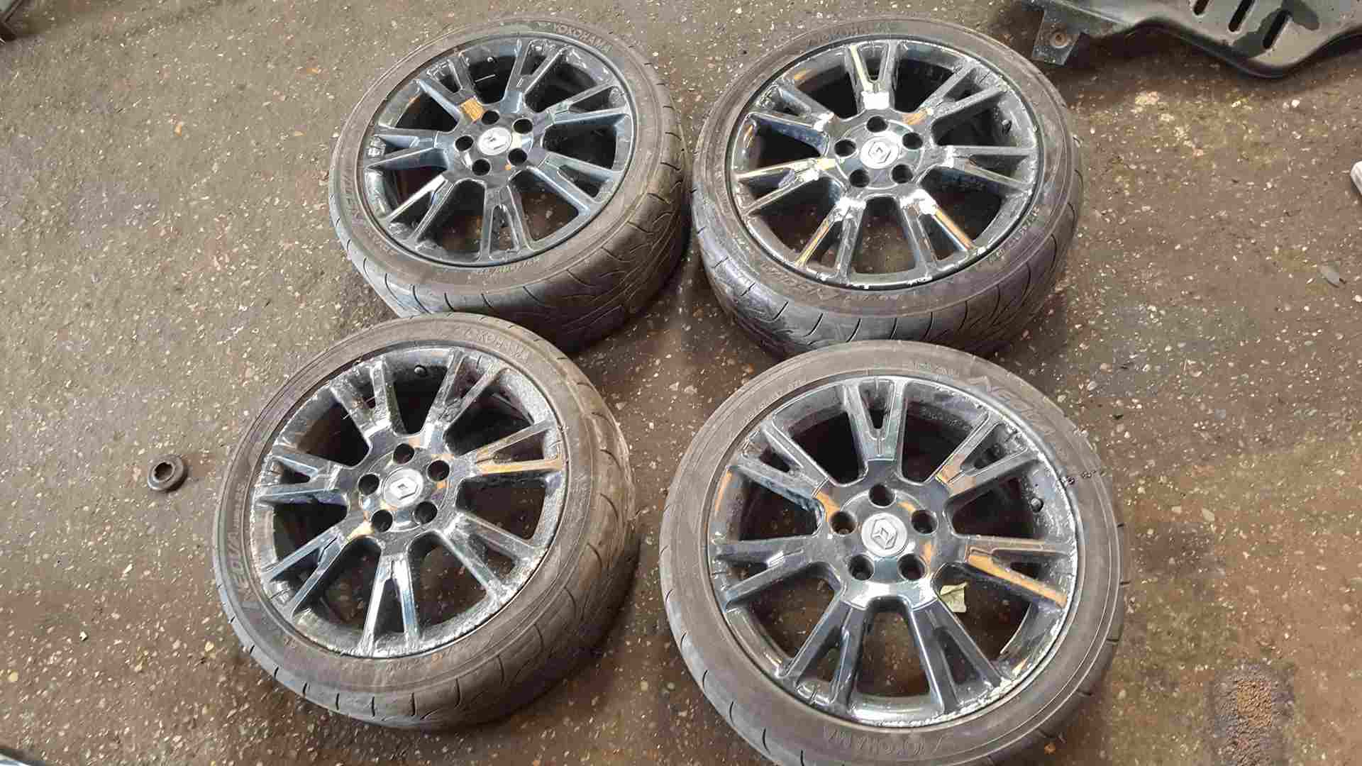 Renault Clio Sport MK3 2005-2012 197 200 Alloy Wheels SET X4 17Inch Black 5mm