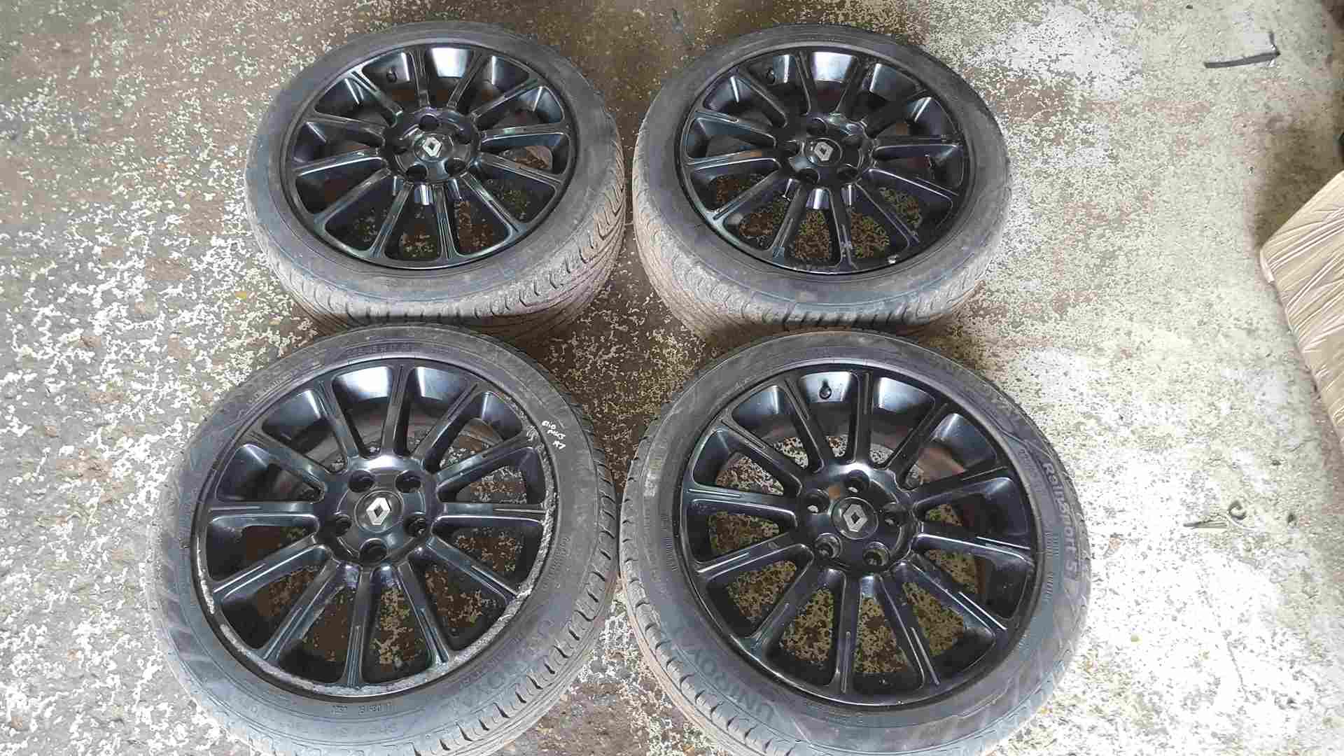 Renault Clio Sport MK3 2005-2012 197 Alloy Wheels Set Black 17inch 8200739299