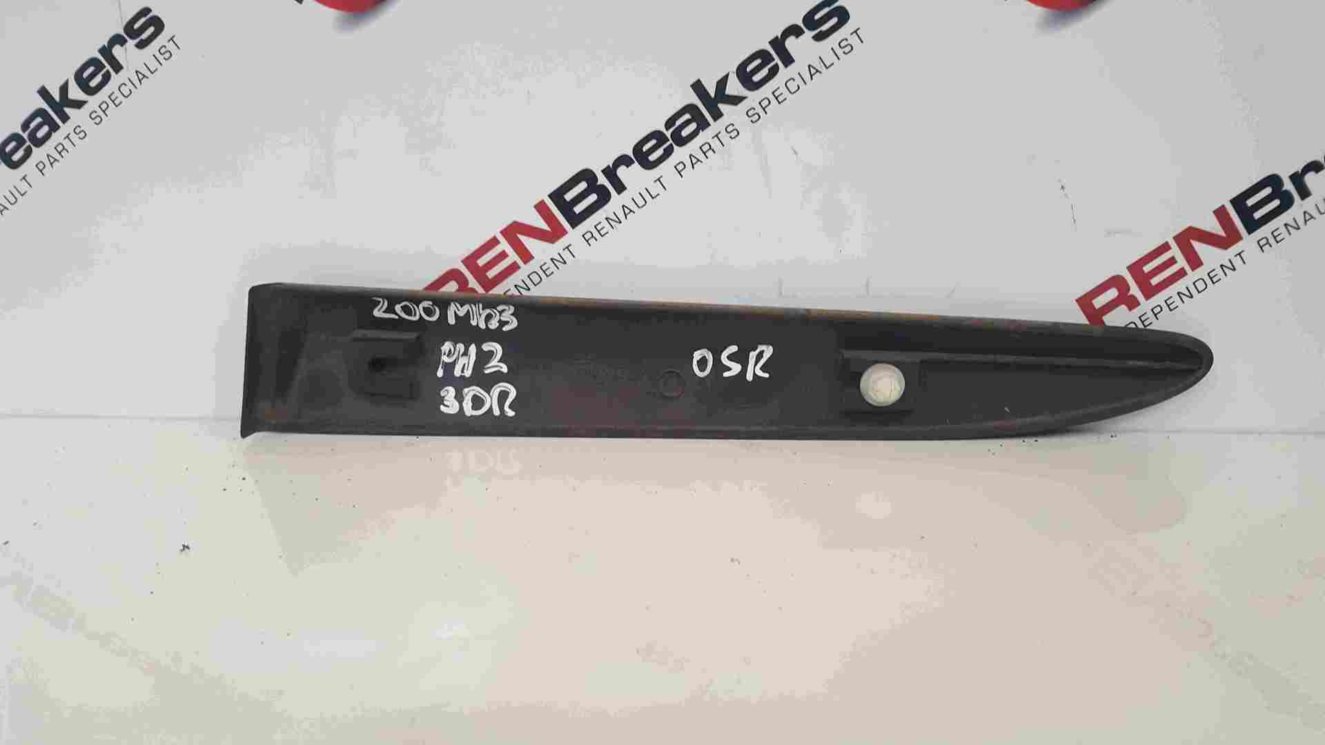 Thumb 2 Renault Clio Sport MK3 2005-2012 200 Drivers OSR Rear Door Moulding Trim