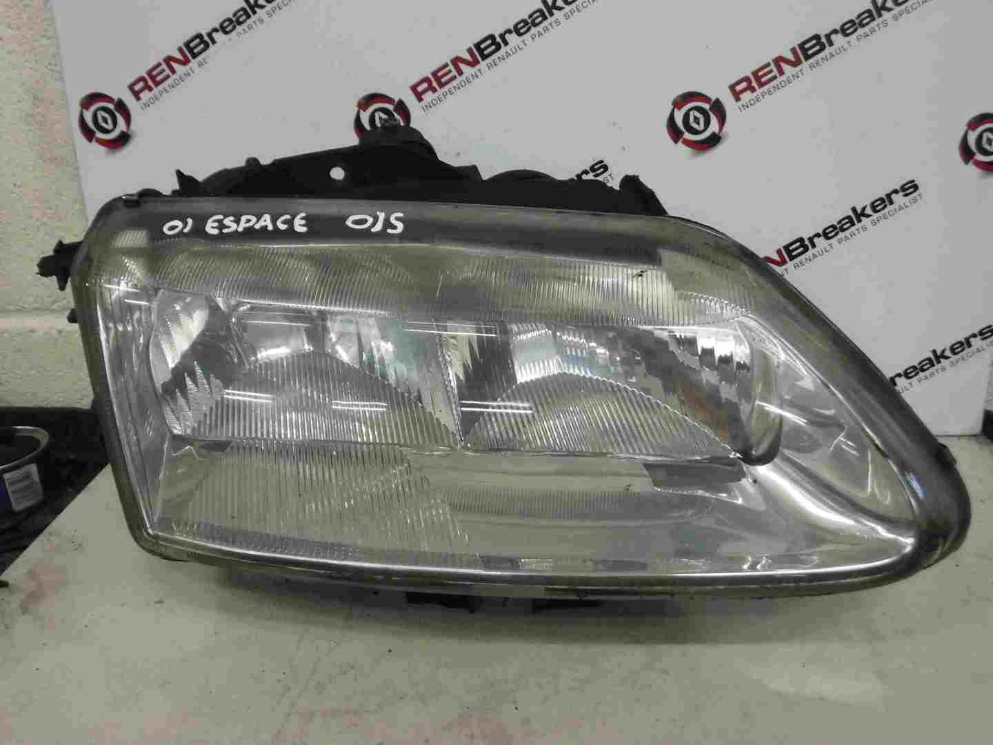 Renault Espace 1997-2003 Drivers OSF Front Headlight Lens